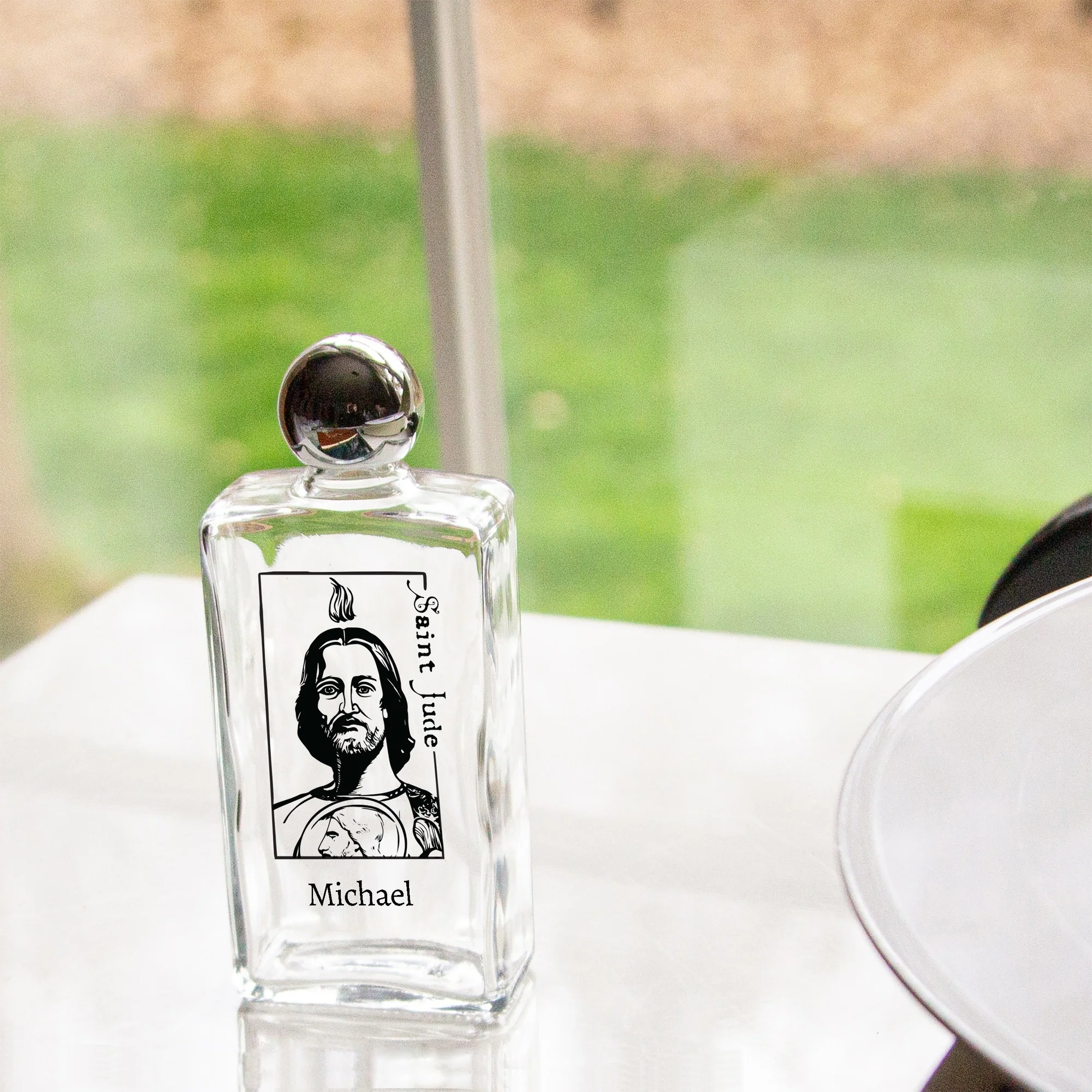 Personalized St. Jude Holy Water Bottle - Image 2
