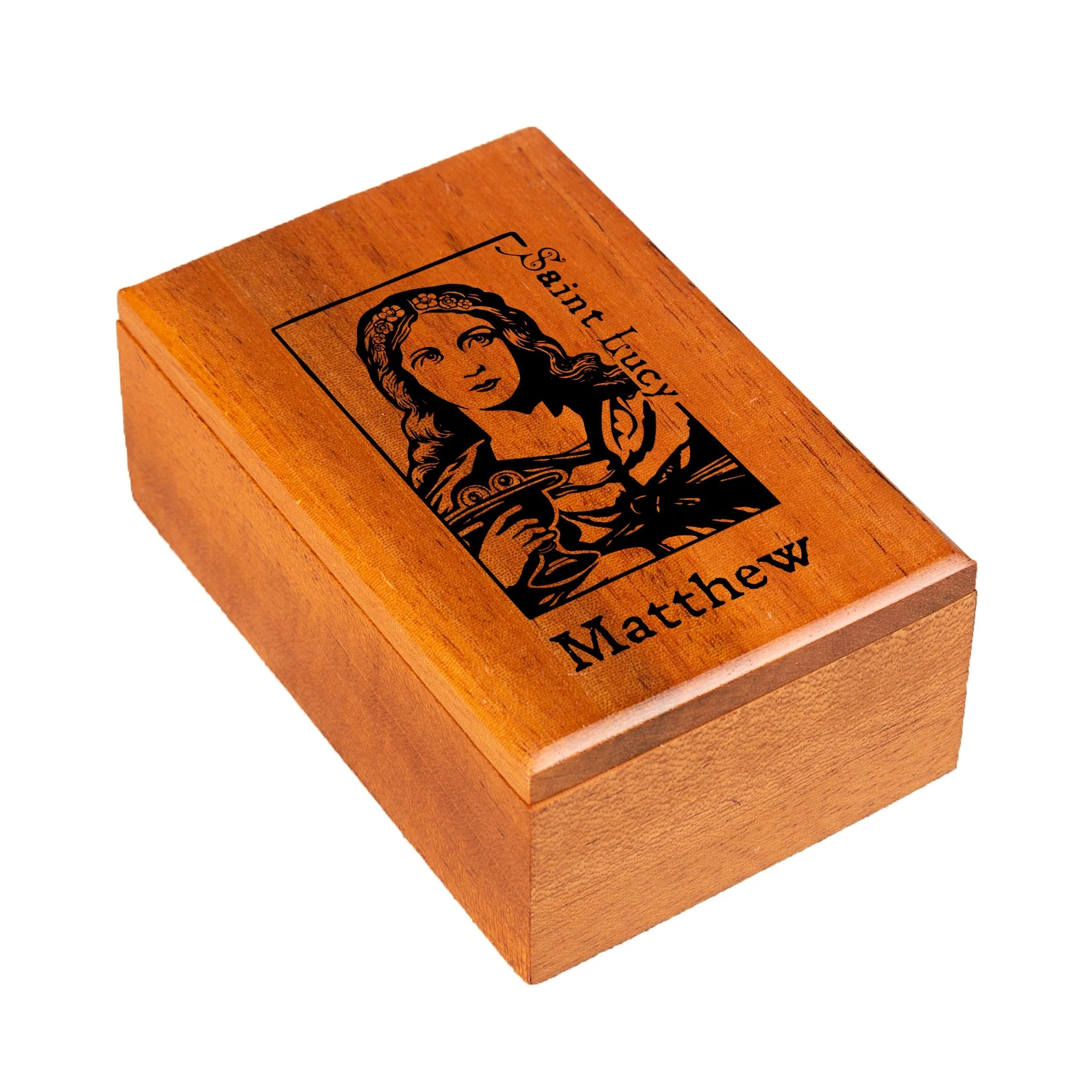Personalized St. Lucy Keepsake Box - Image 2