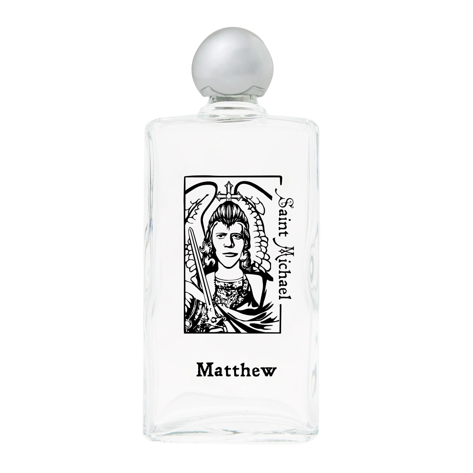 Personalized St. Michael Holy Water Bottle - Image 2