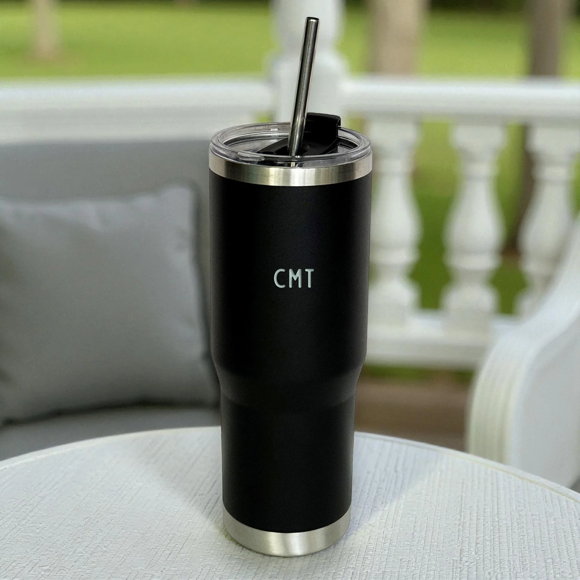 Personalized St. Patrick Breastplate Prayer Tumbler with Straw - Image 2