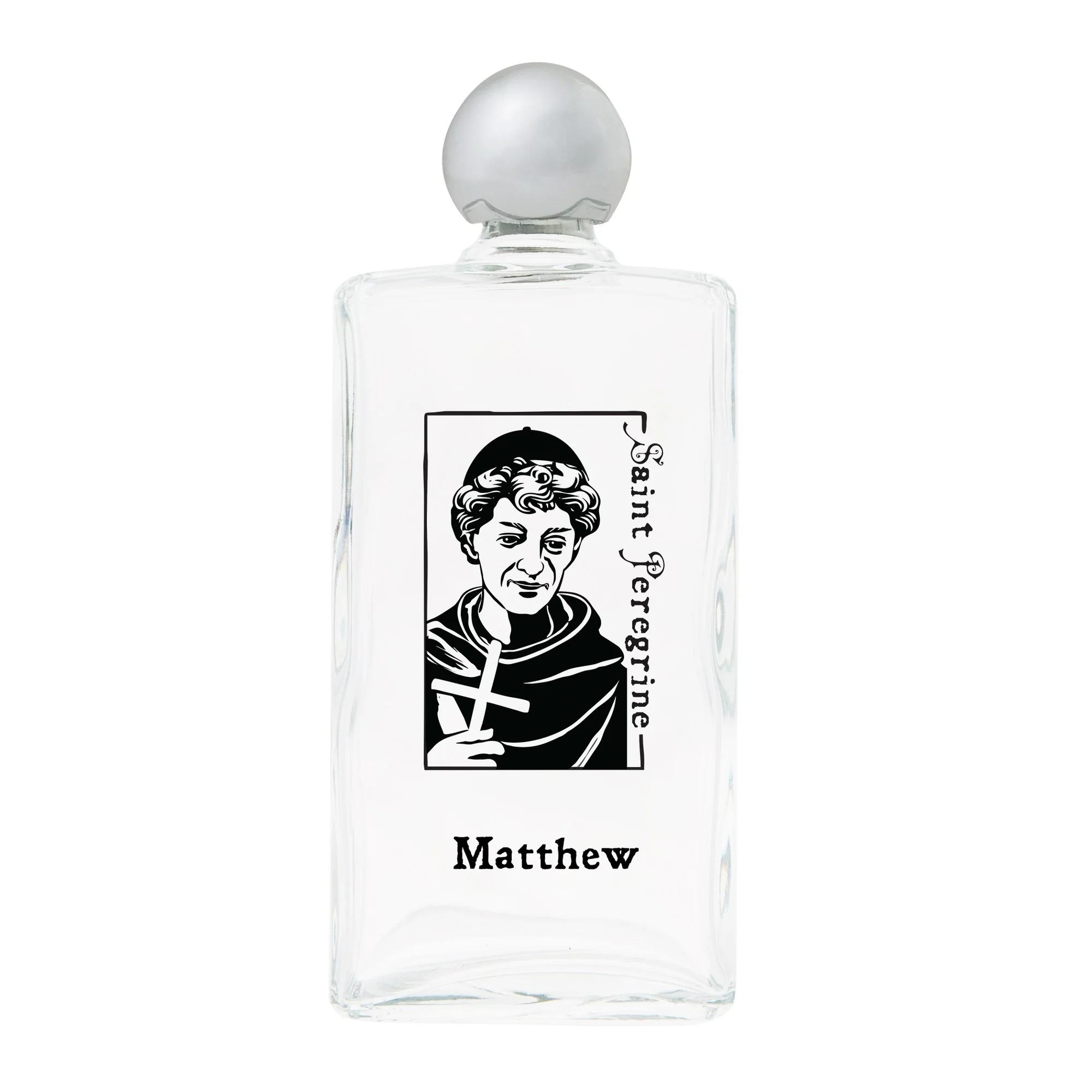 Personalized St. Peregrine Holy Water Bottle - Image 2