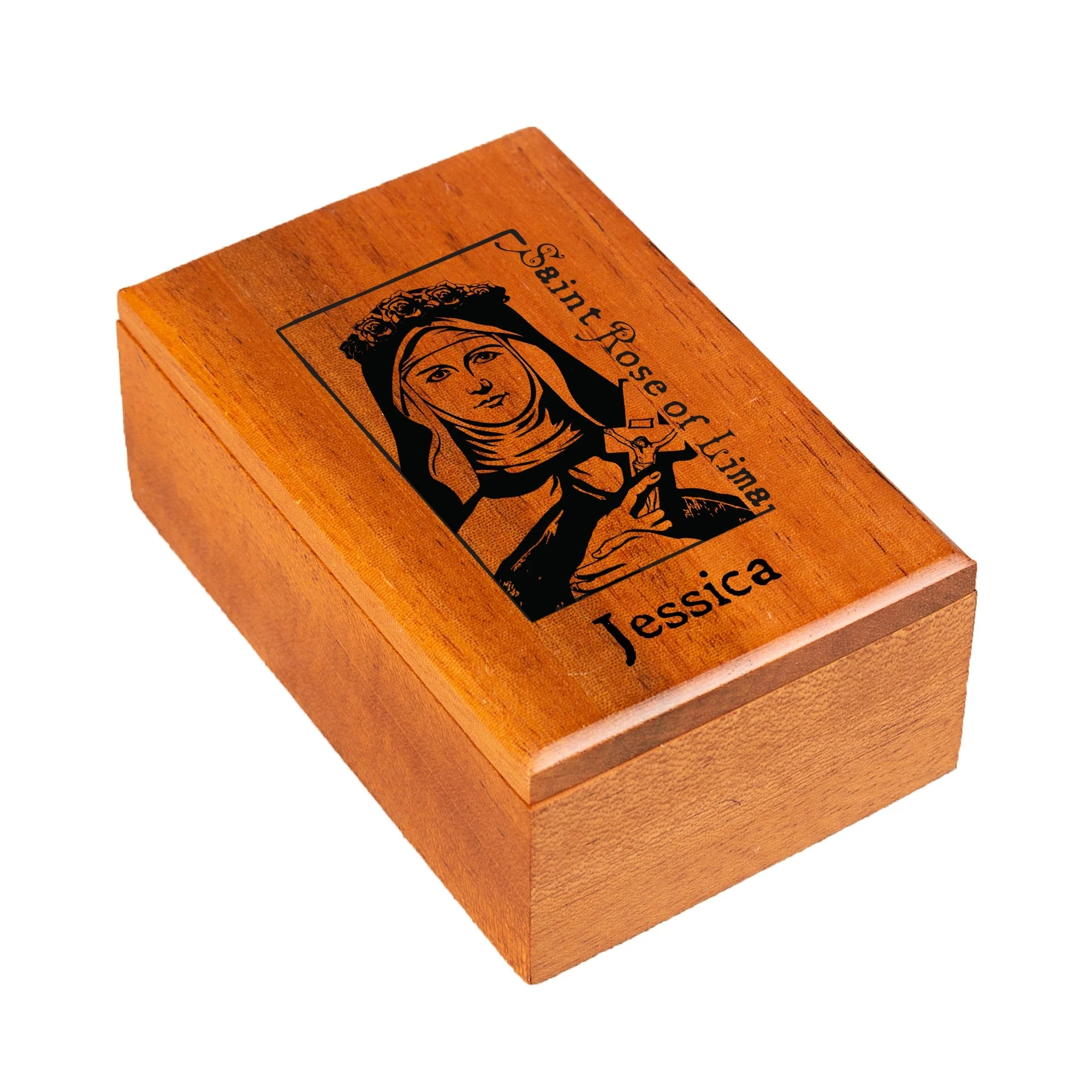 Personalized St. Rose Lima Keepsake Box - Image 2
