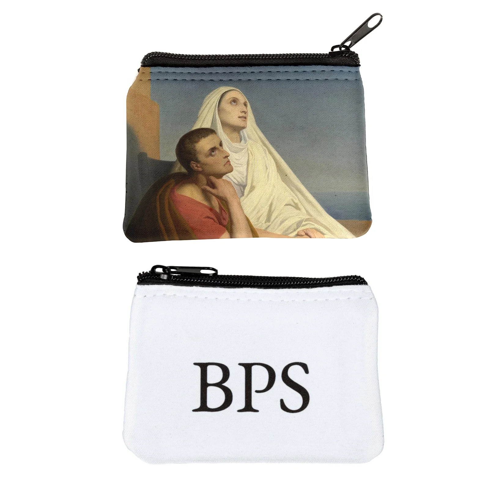 Personalized Sts. Monica and Augustine Rosary Pouch - Image 2