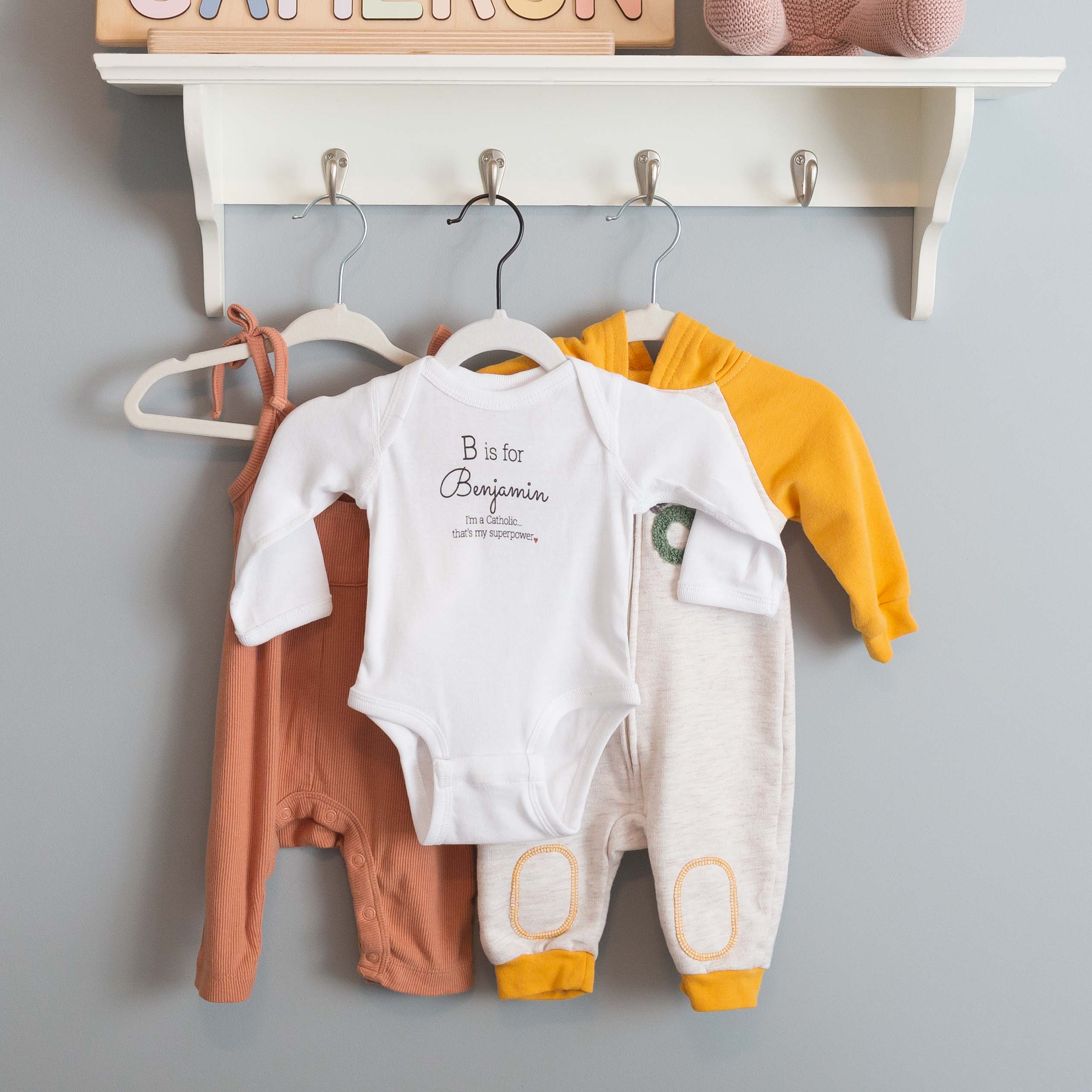 Personalized Superpower Infant Long Sleeved Onesie - Image 5