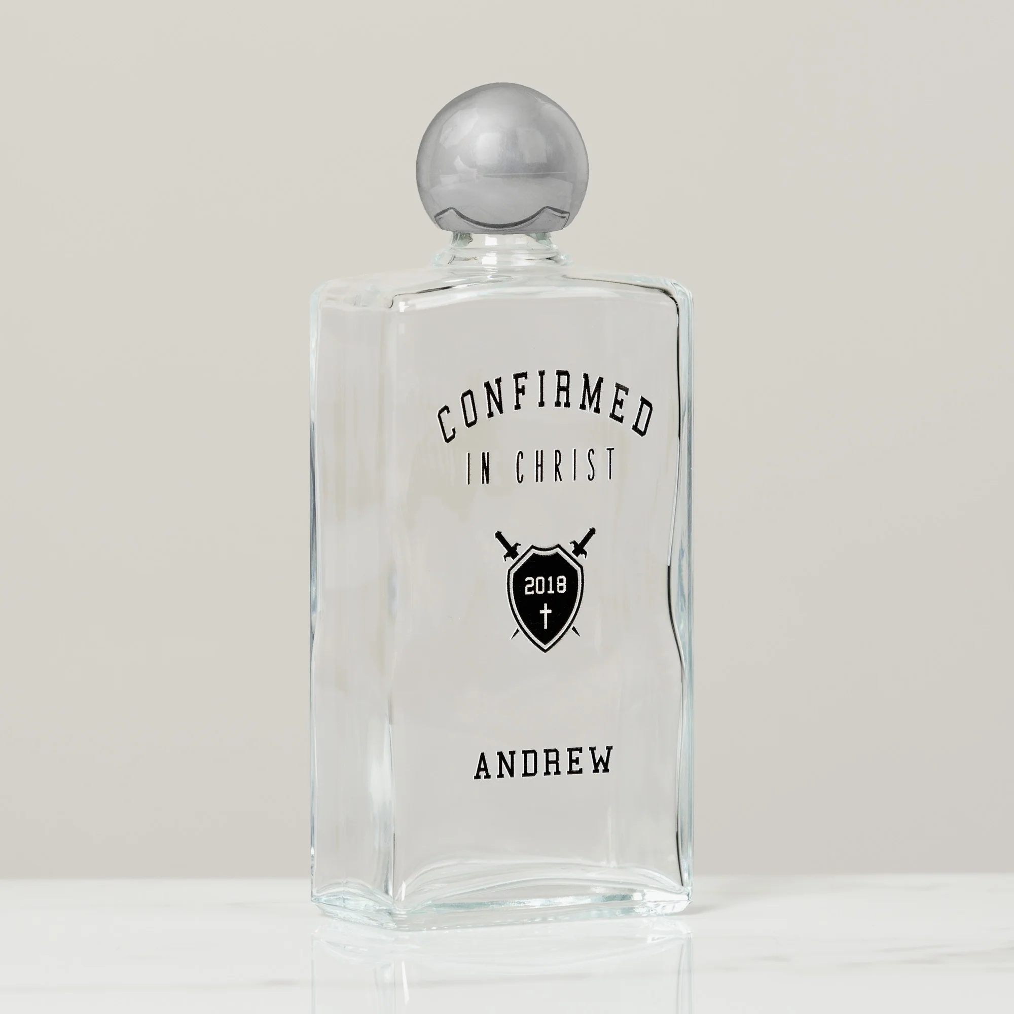 Personalized Varsity Confirmation Holy Water Bottle - Image 2