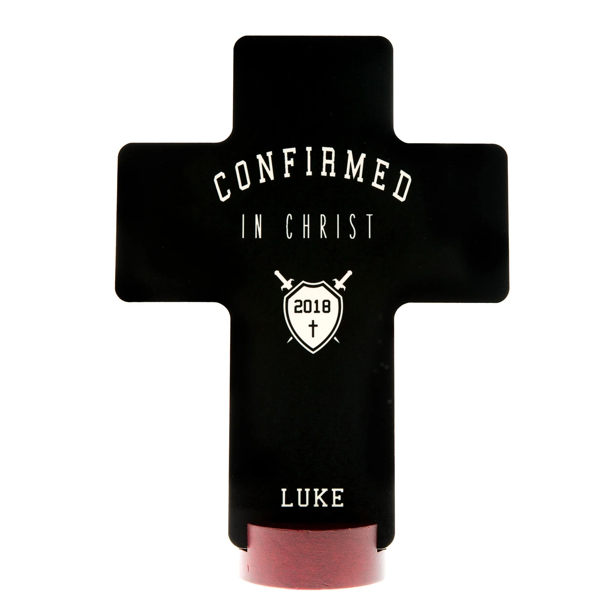 Personalized Varsity Confirmation Standing Cross - Image 2