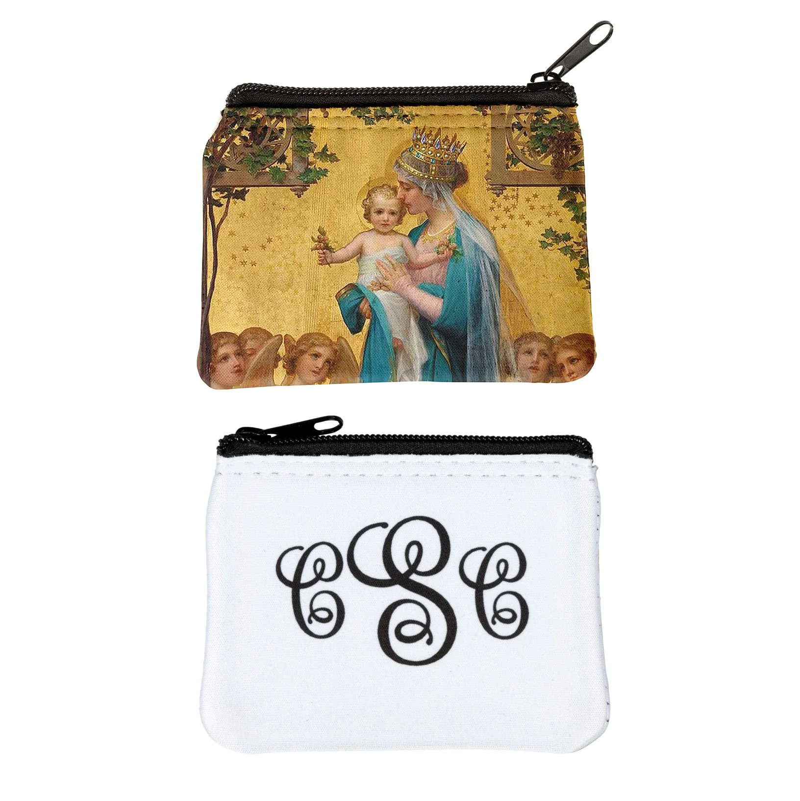 Personalized Vidal Madonna Rosary Pouch - Image 3