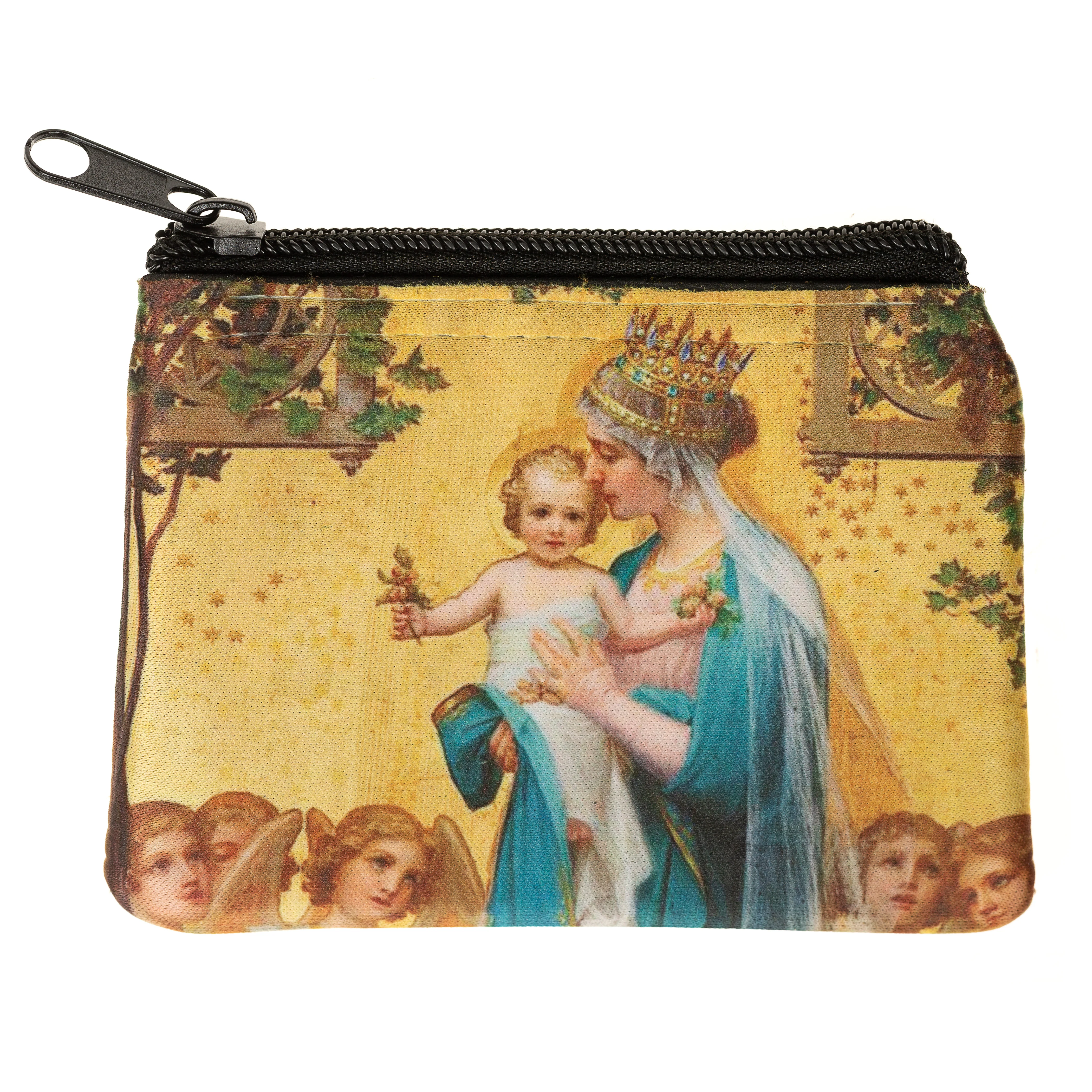 Personalized Vidal Madonna Rosary Pouch - Image 4