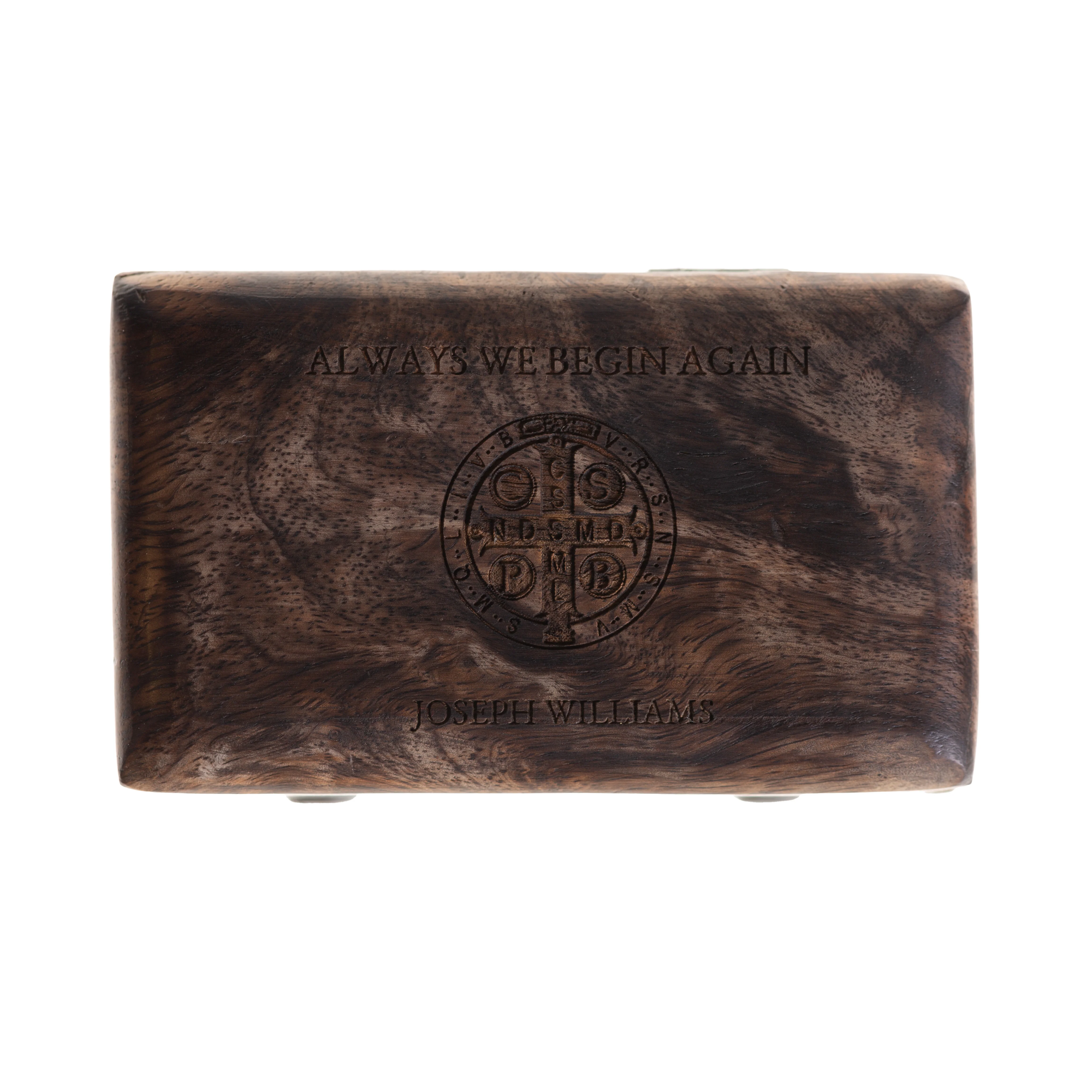 Personalized We Begin Again Rosary Box - Image 2
