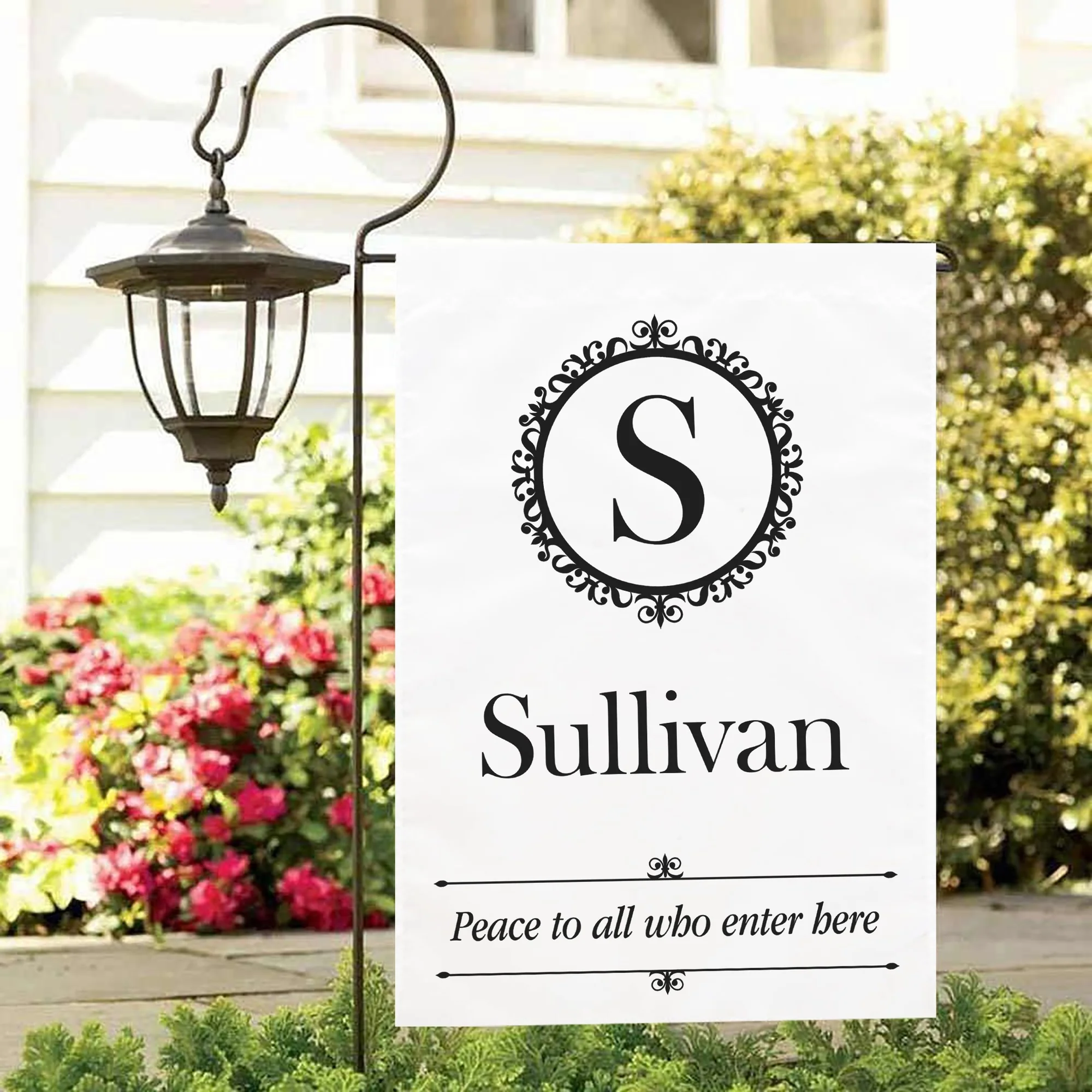 Personalized Welcome Garden Flag