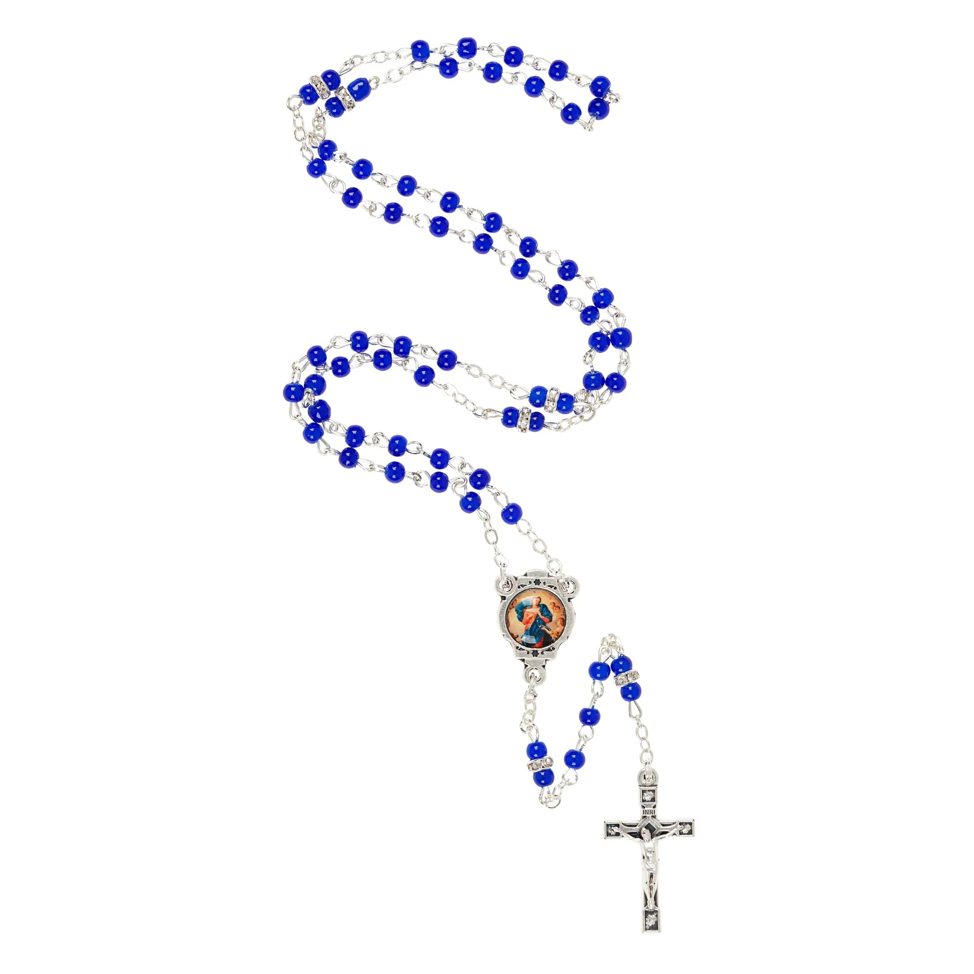 Petite Mary Undoer of Knots Rosary with Holder - Image 3