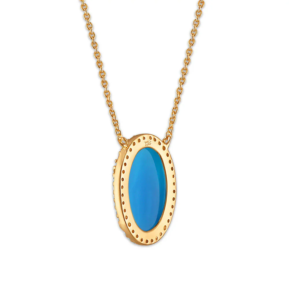 Petite Miraculous Mary Stone Cameo Necklace - Image 3