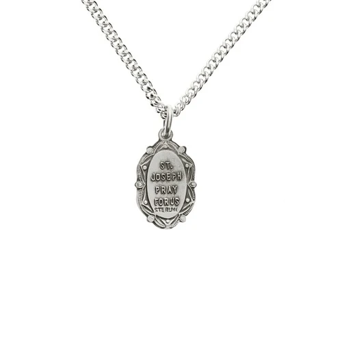 Petite St. Joseph Sterling Medal - Image 2