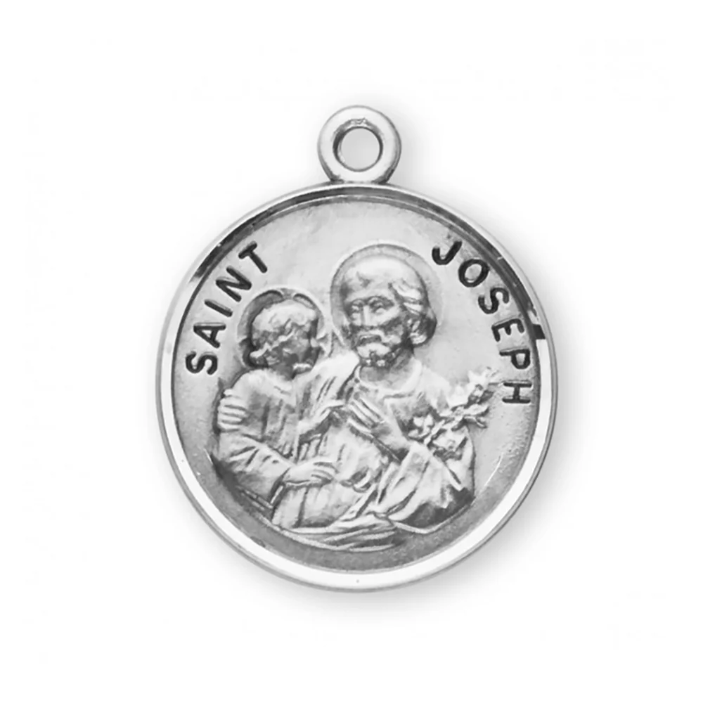 Petite Sterling St. Joseph Medal Necklace - Image 3