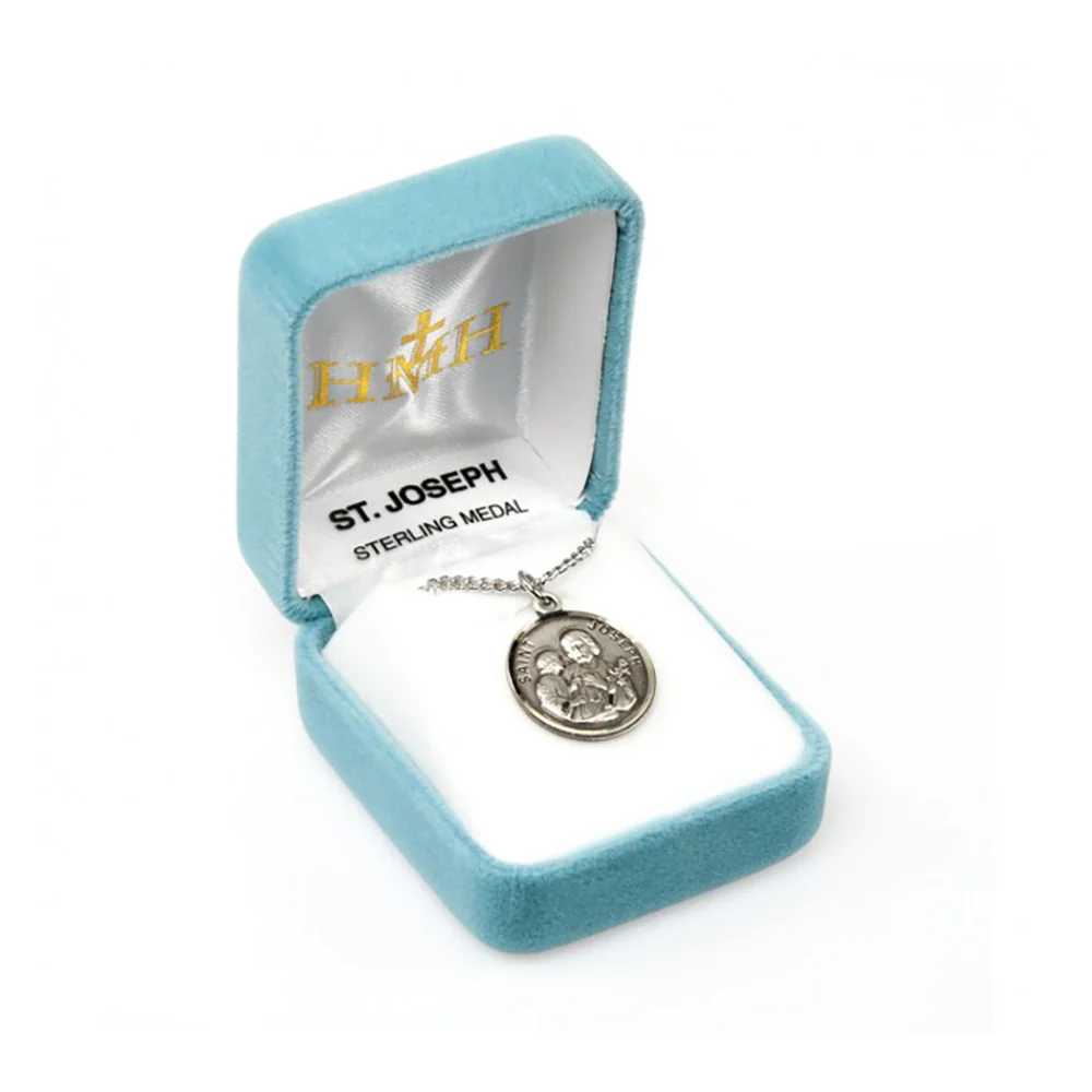 Petite Sterling St. Joseph Medal Necklace - Image 5