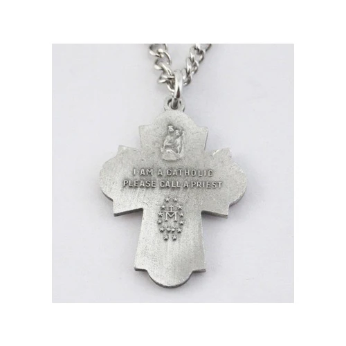 Pewter 4-Way Medal with 24" Chain - Image 2