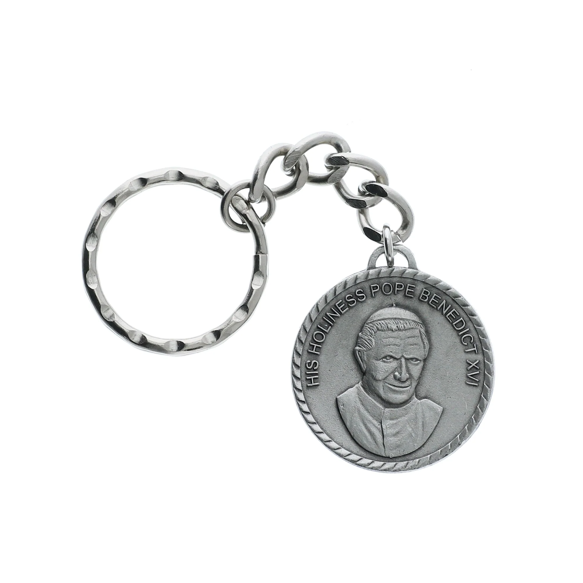 Pewter Pope Benedict Keyring