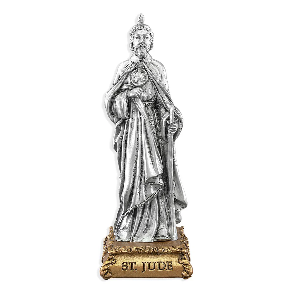 Pewter St. Jude Figurine - 4 "