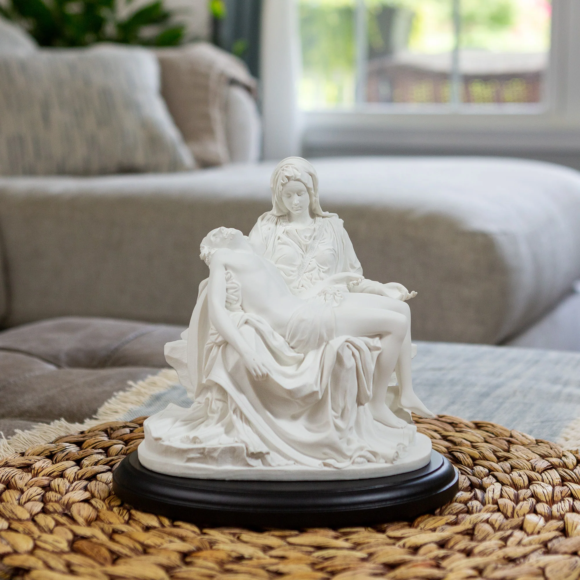 Pieta By Michelangelo Statue 7''