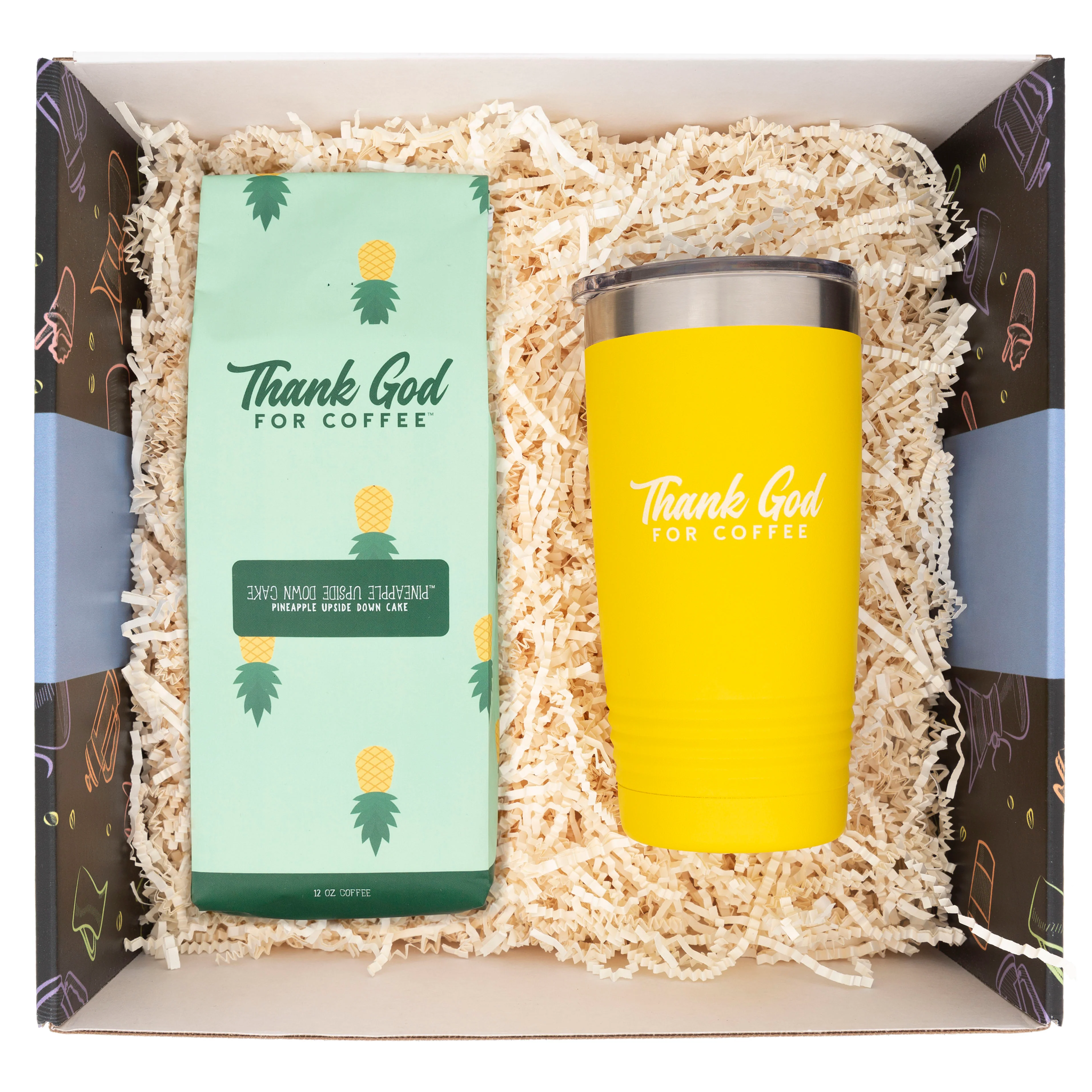 Pineapple Upside Down Cake Coffee and Tumbler Gift Set - Image 2