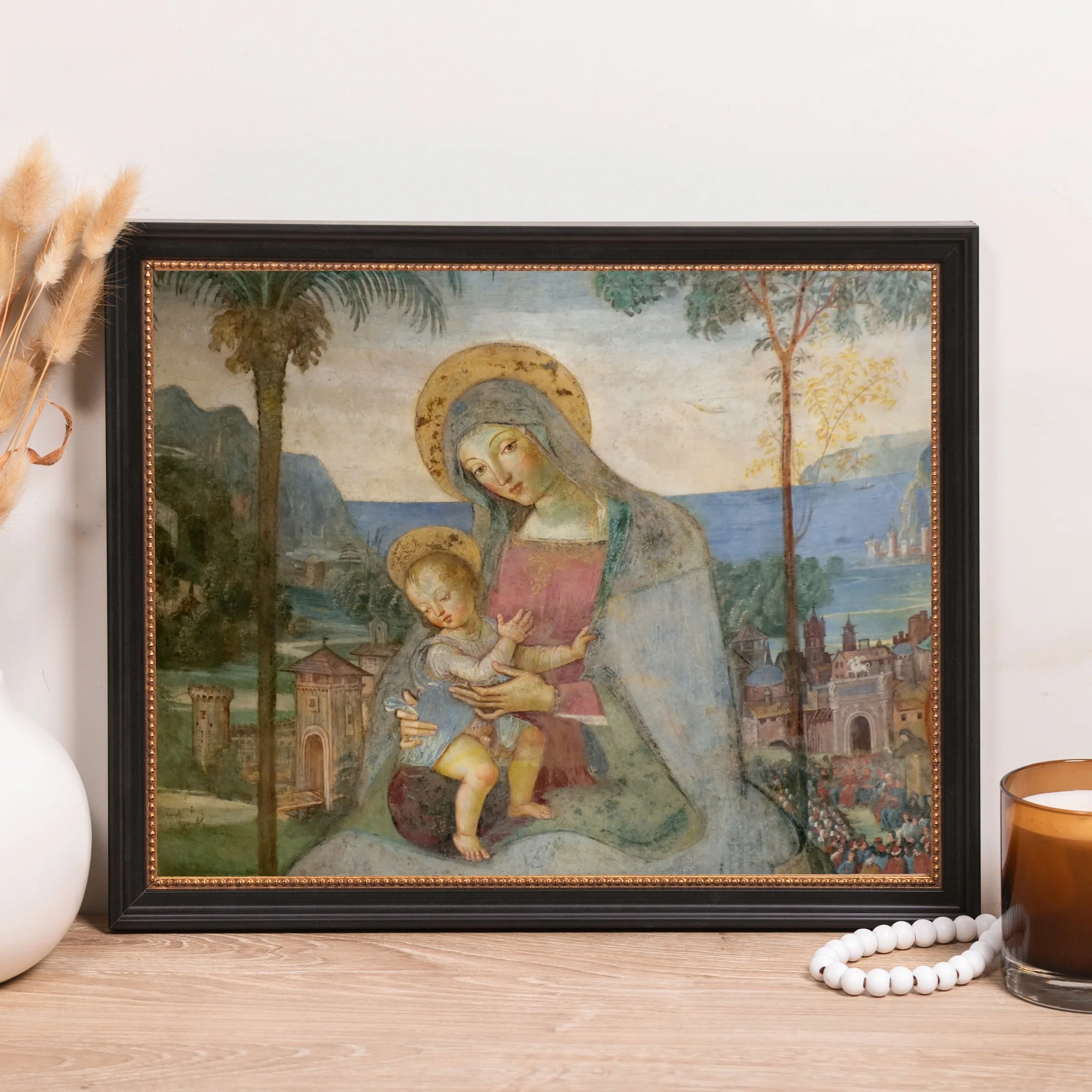 Pinturicchio Madonna & Child Framed Canvas - Sacred Classics Collection