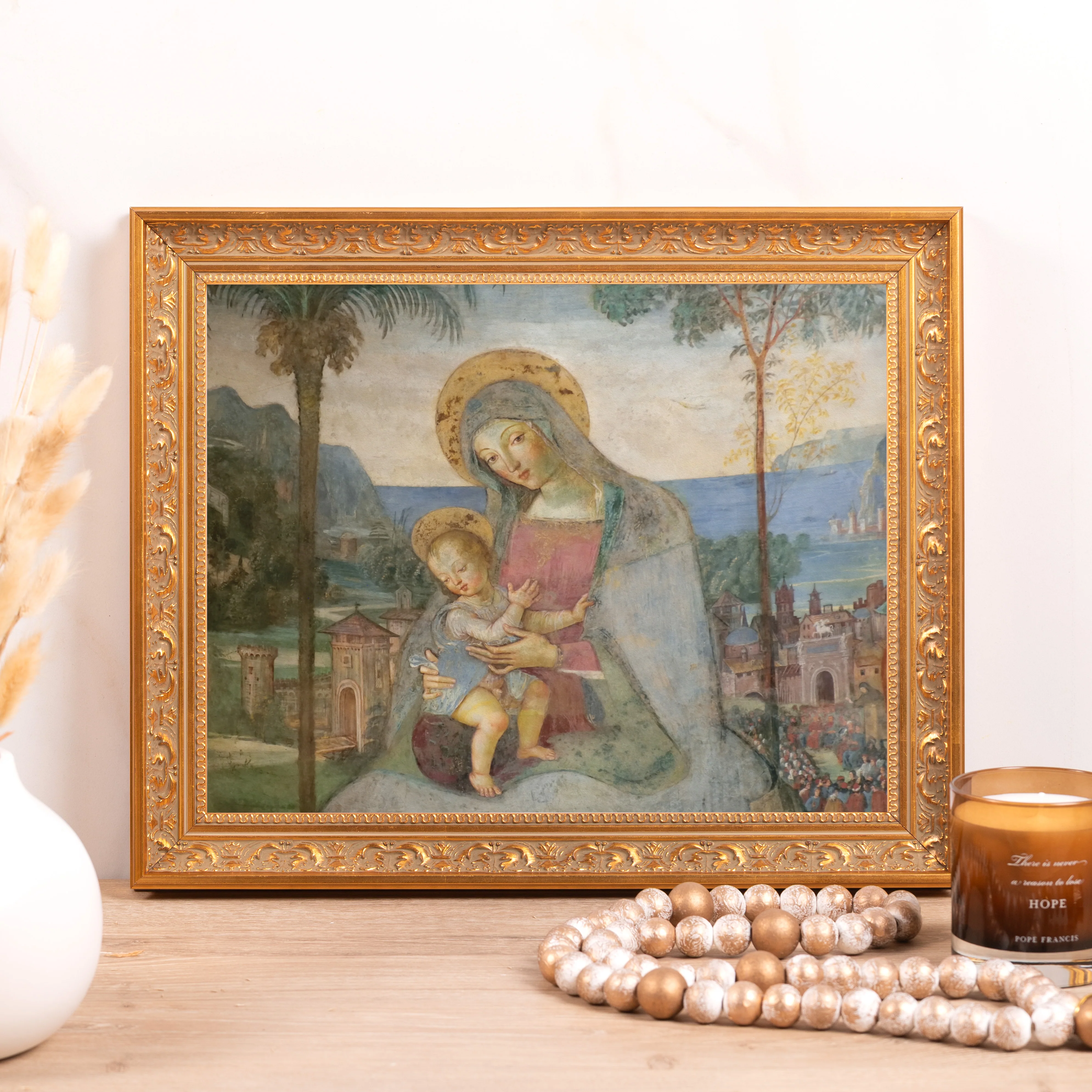 Pinturicchio Madonna & Child Framed Canvas - Sacred Classics Collection - Image 2