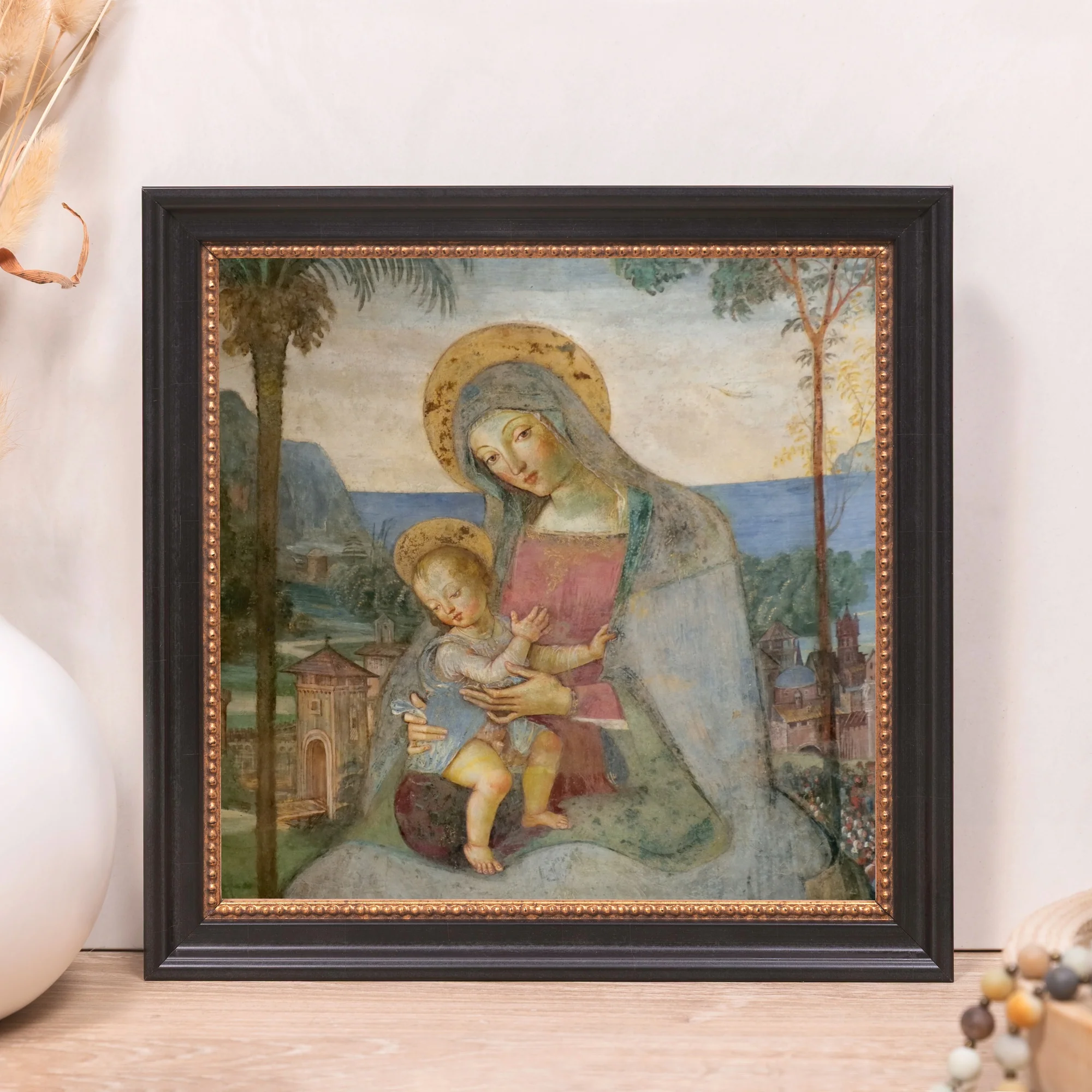Pinturicchio Madonna & Child Framed Canvas - Sacred Mini Collection - Image 12