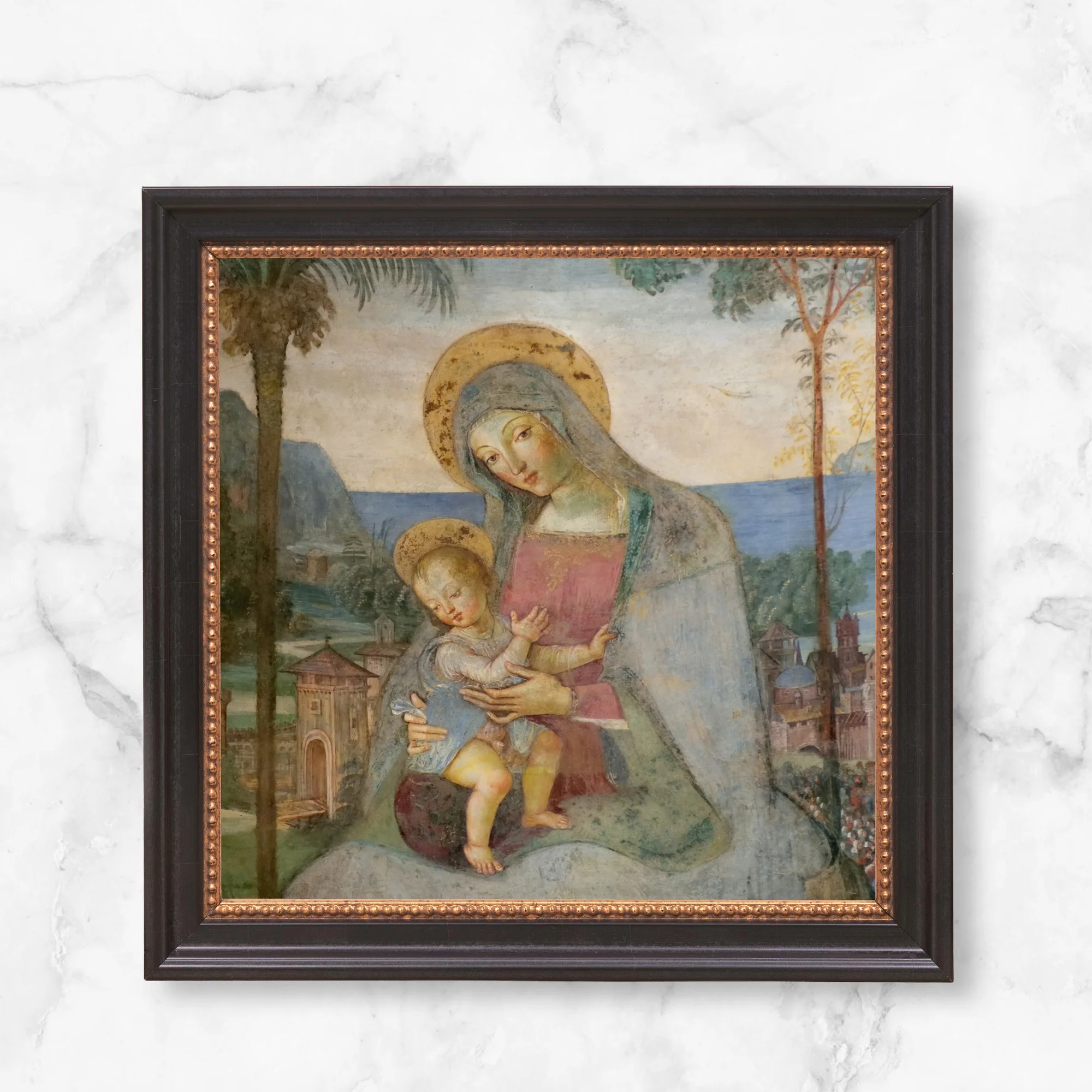 Pinturicchio Madonna & Child Framed Canvas - Sacred Mini Collection - Image 13
