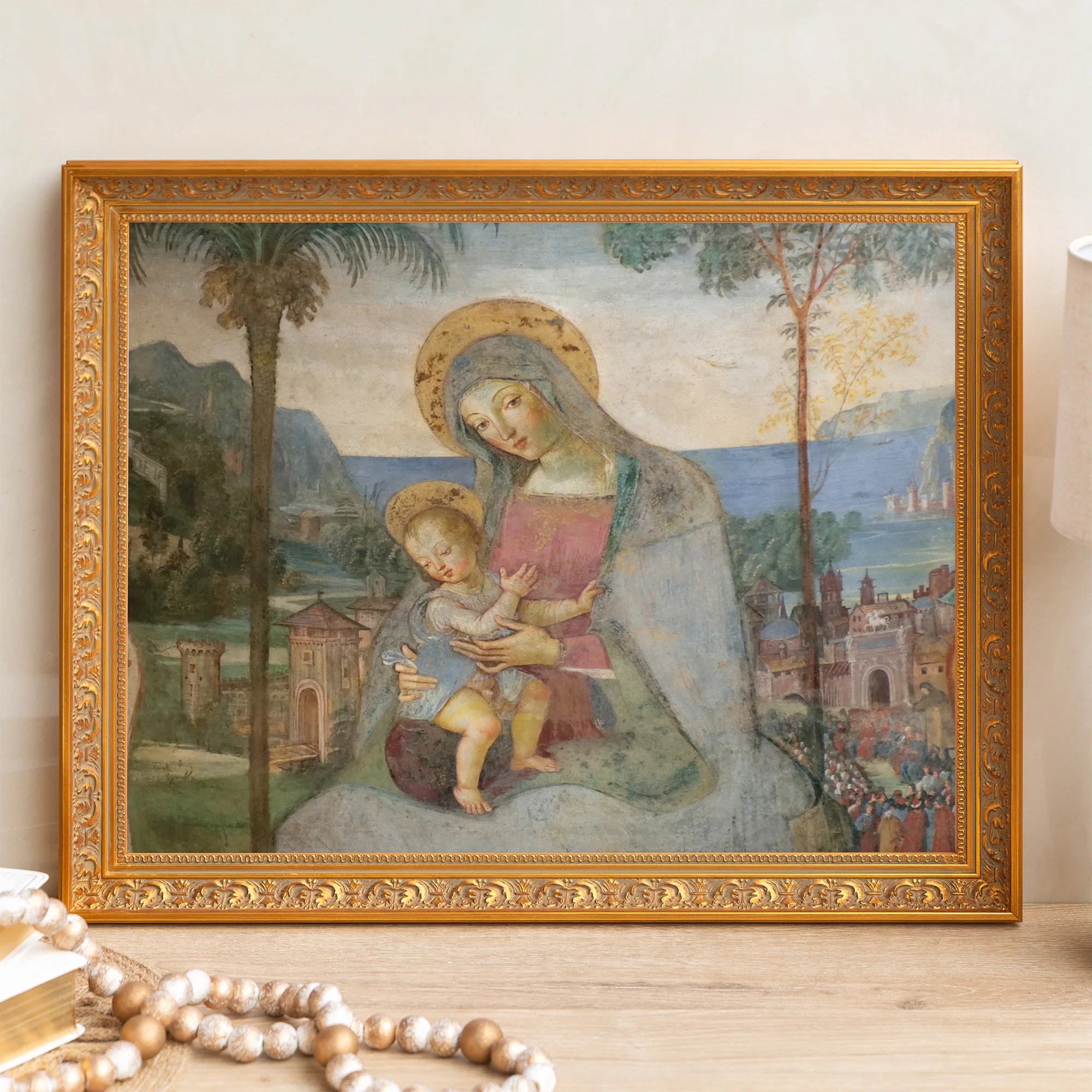 Pinturicchio Madonna & Child Framed Canvas - Sacred Signature Collection