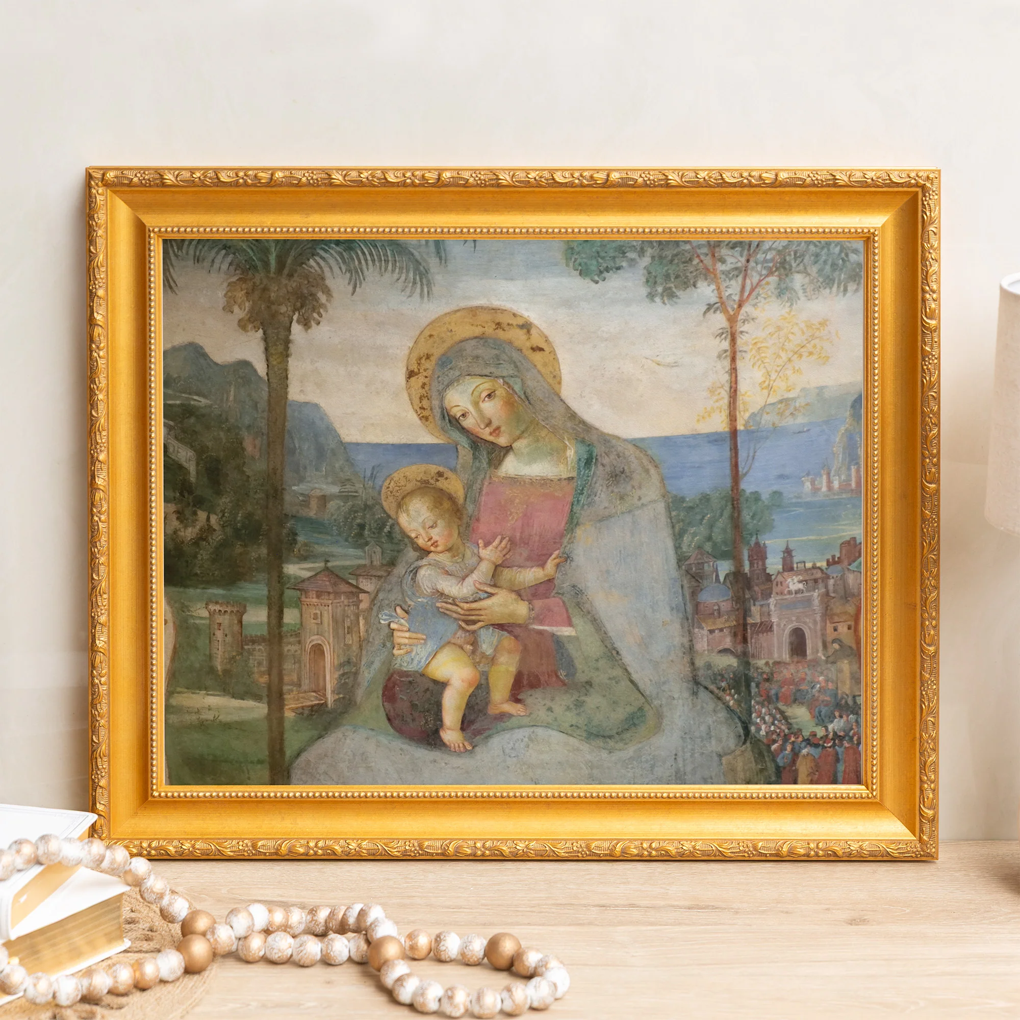 Pinturicchio Madonna & Child Framed Canvas - Sacred Signature Collection - Image 4
