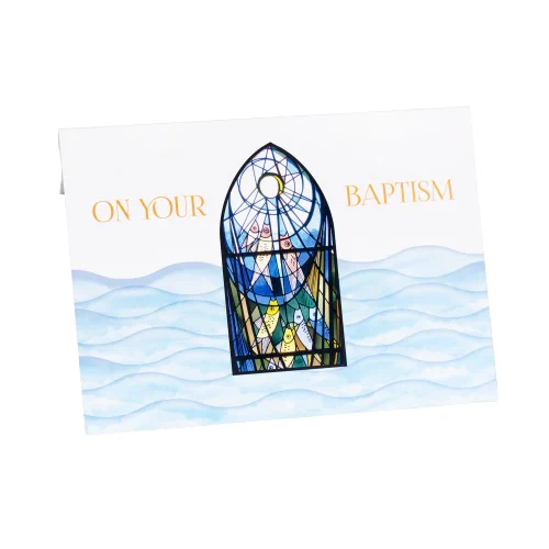 Pop-Up God's Blessings Baptism Greeting Card - Image 2