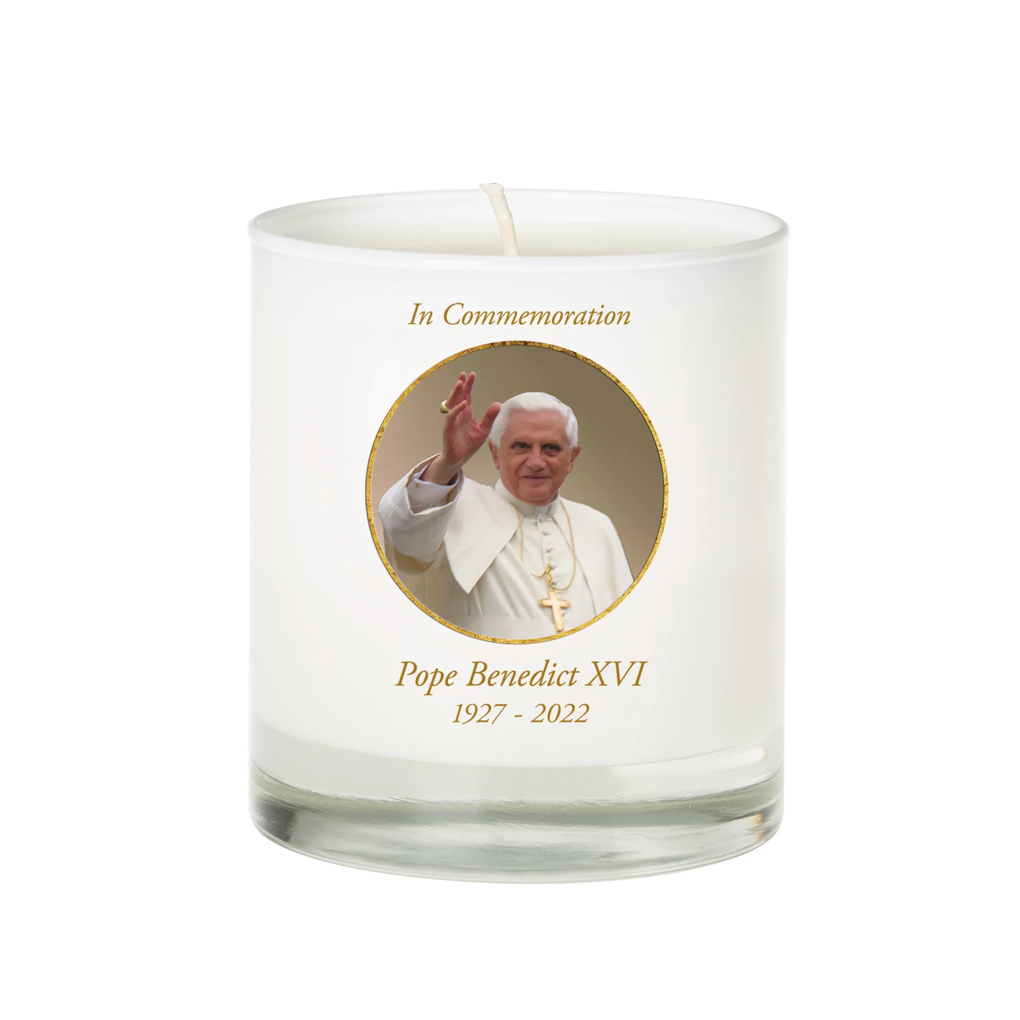 Pope Benedict XVI Commemorative Candle - Image 2