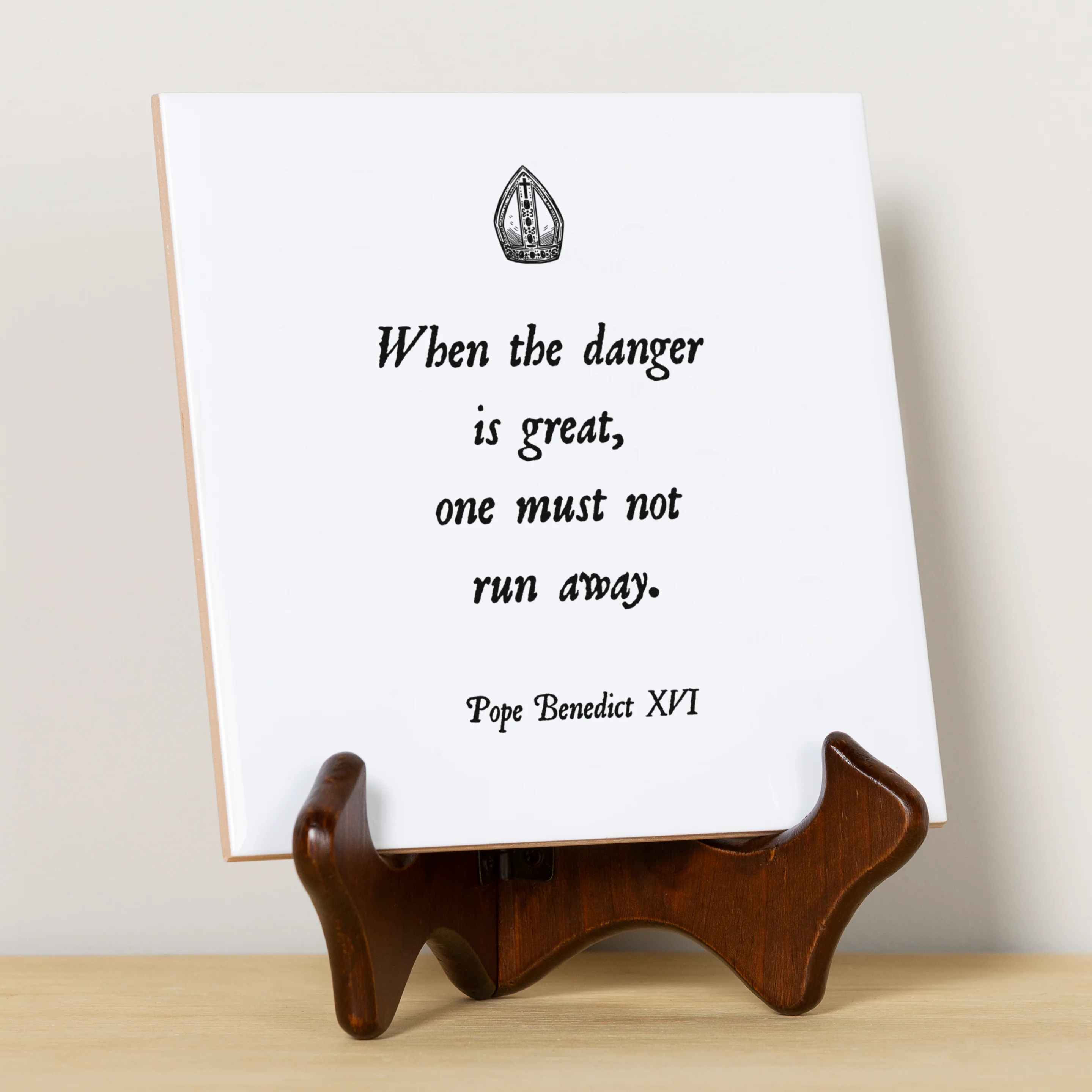 Pope Benedict XVI Danger Tile