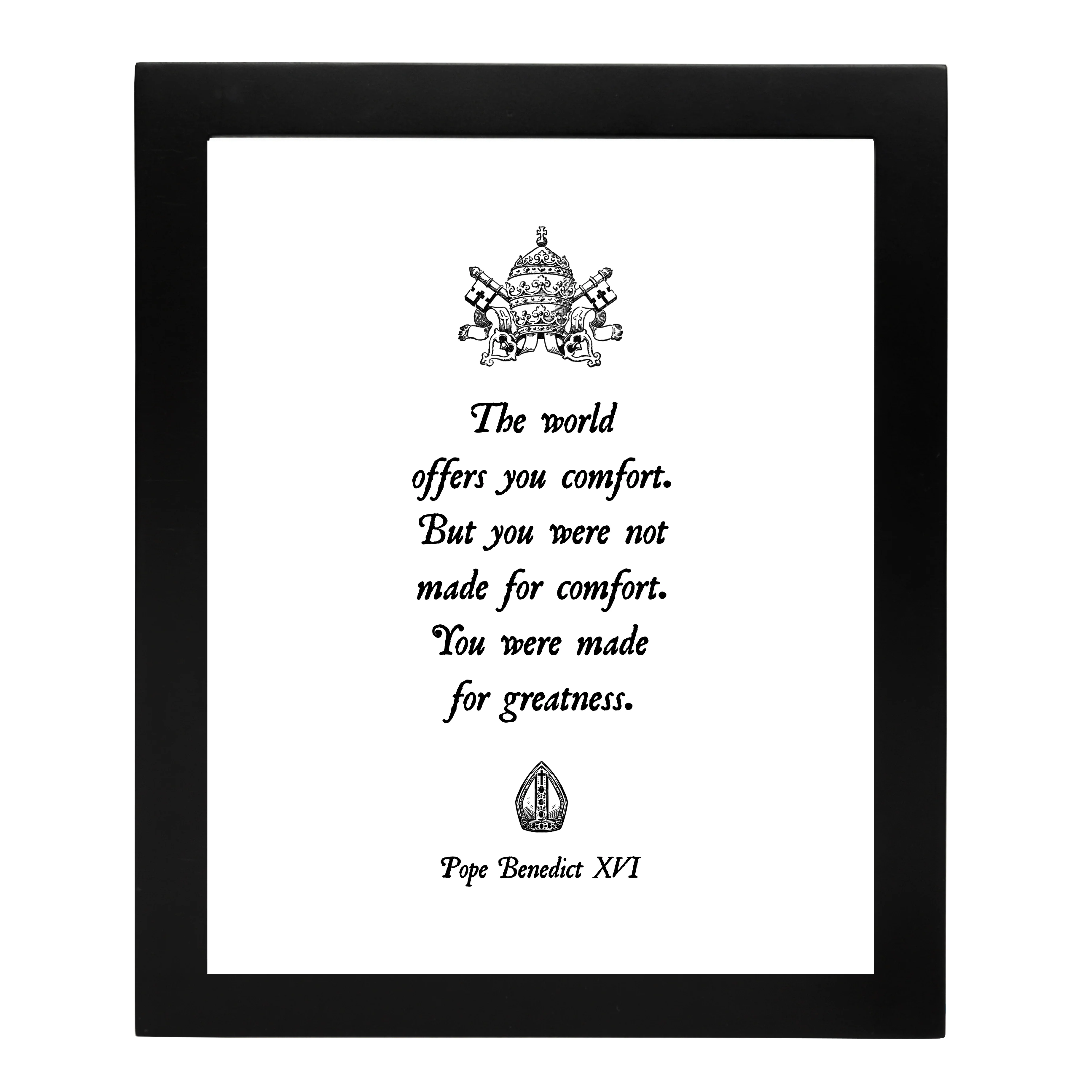 Pope Benedict XVI Made for Greatness Framed Print - Image 2
