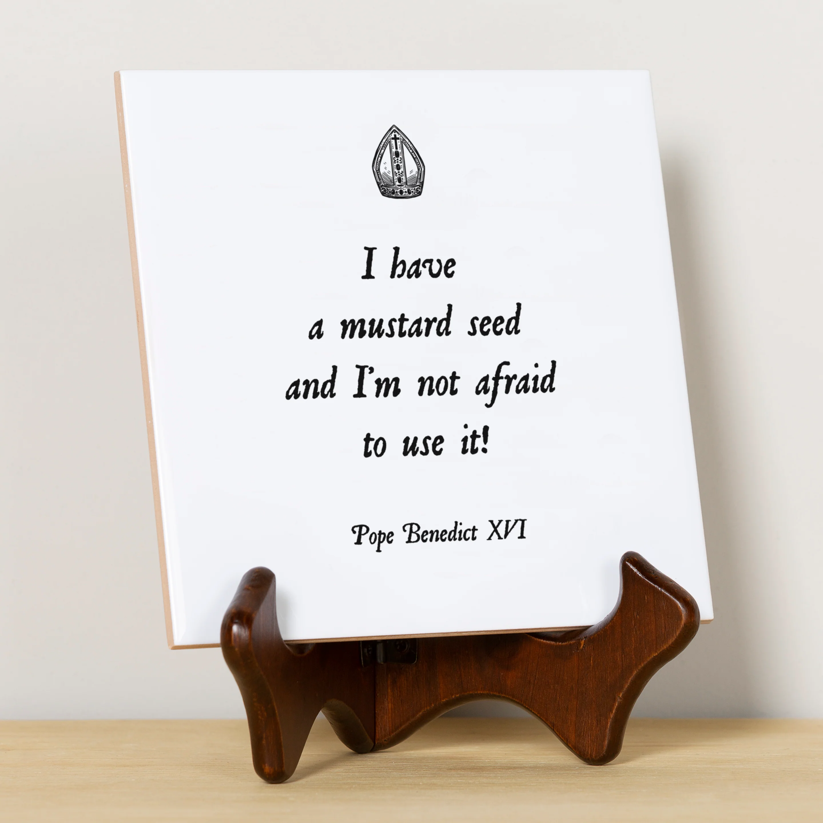 Pope Benedict XVI Mustard Seed Tile