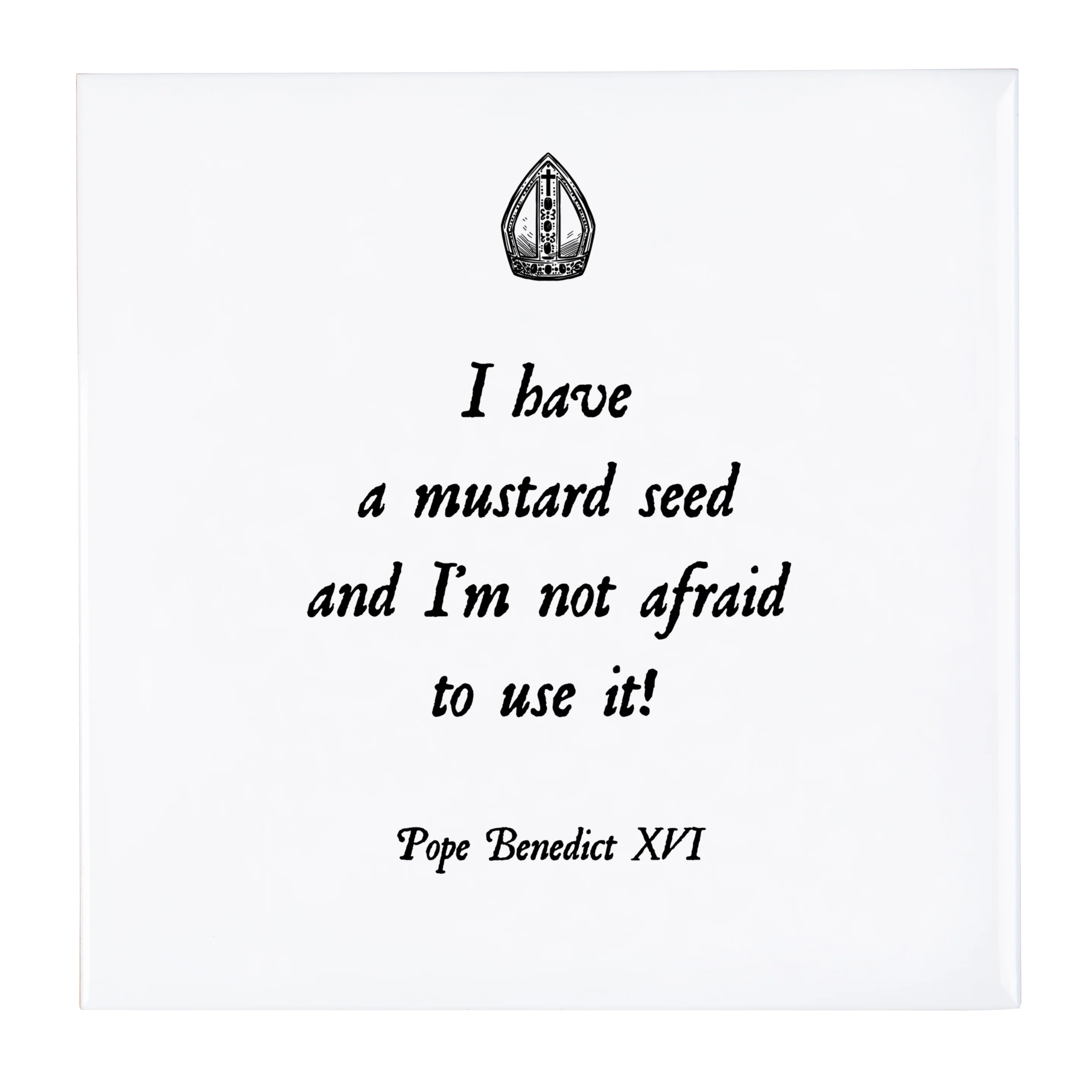 Pope Benedict XVI Mustard Seed Tile - Image 2