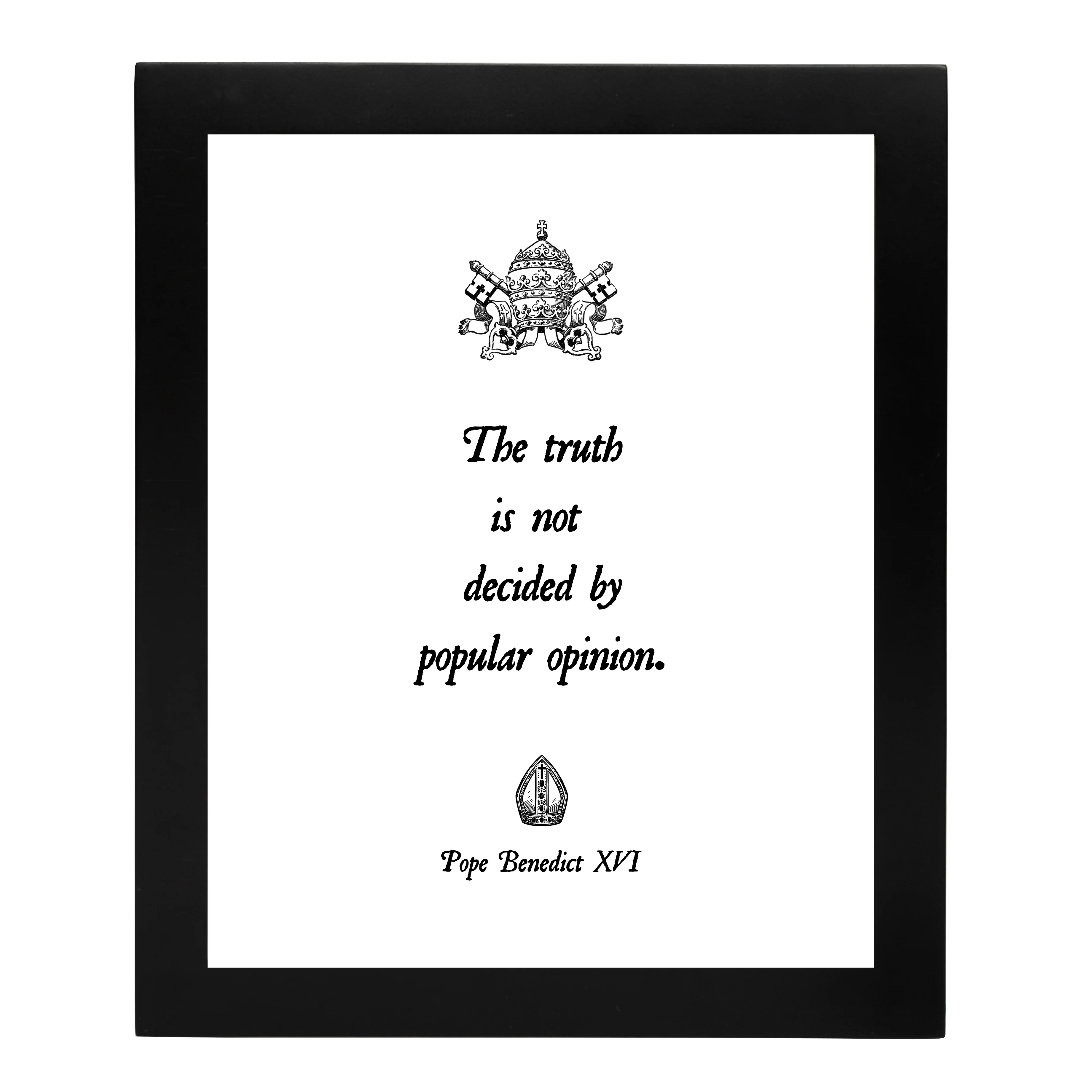 Pope Benedict XVI Truth Framed Print - Image 2