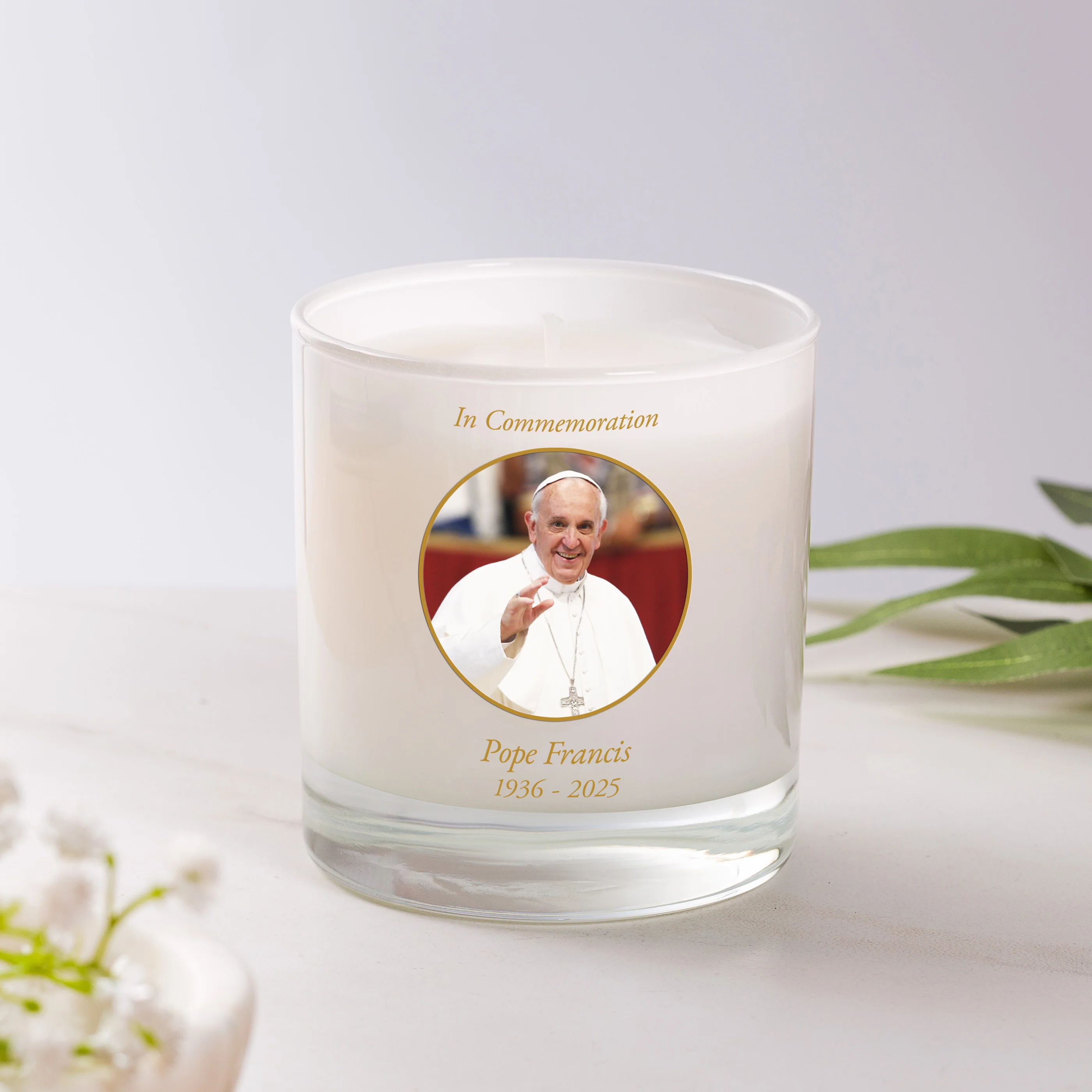 Pope Francis Commemorative Candle