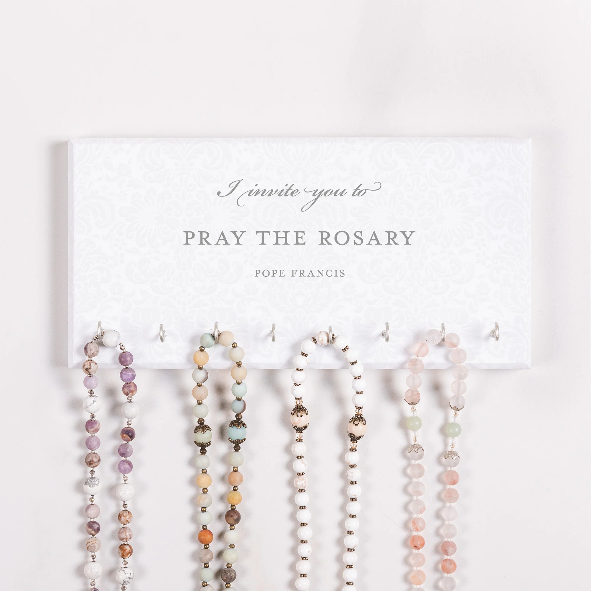 Pope Francis I Invite You Rosary Rack