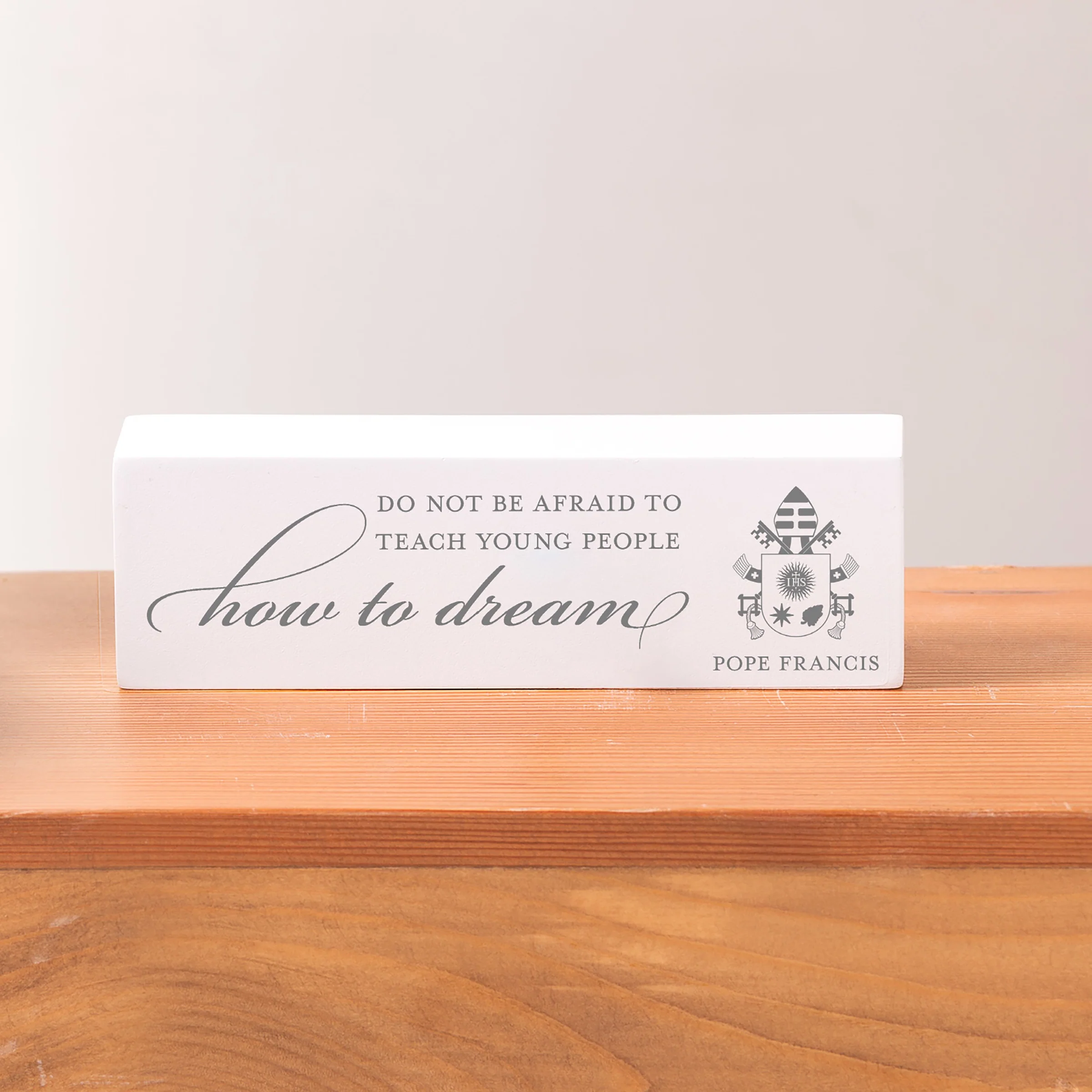 Pope Francis Teach Young People Quote Block