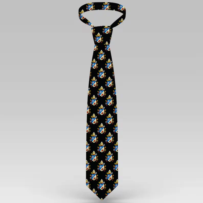 Pope Leo XIV Coat of Arms Necktie - Image 3