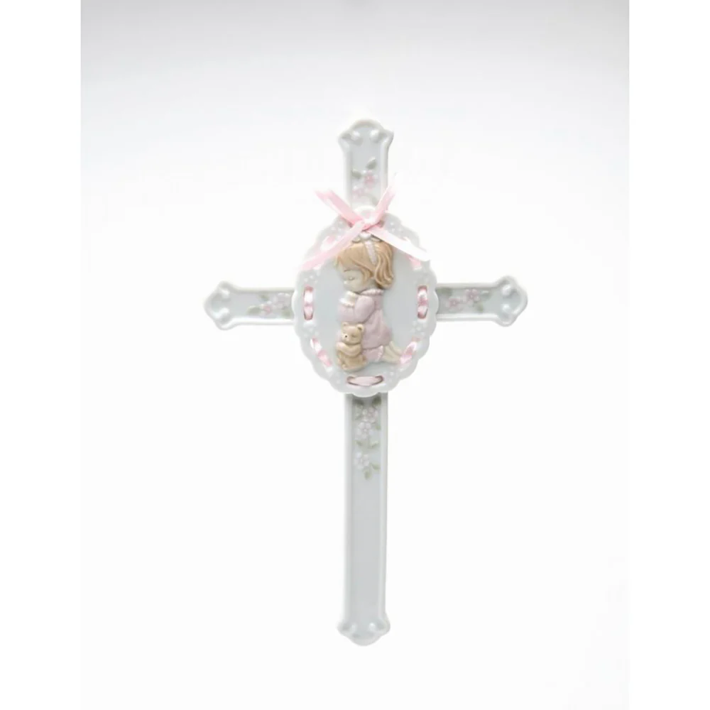 Porcelain Kneeling Child Cross – Boy or Girl - Image 2