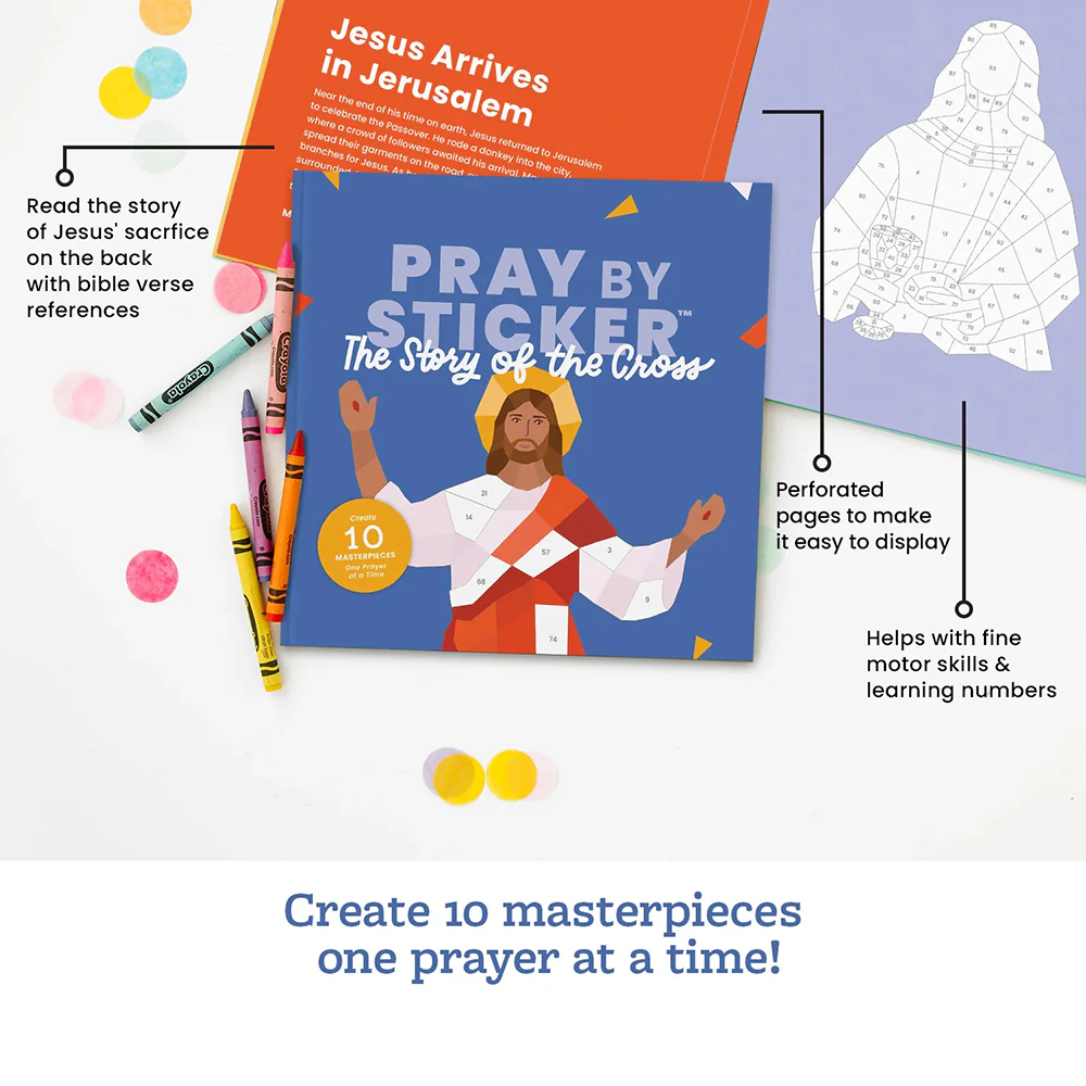 Pray by Sticker: Story of the Cross Sticker Book - Image 7