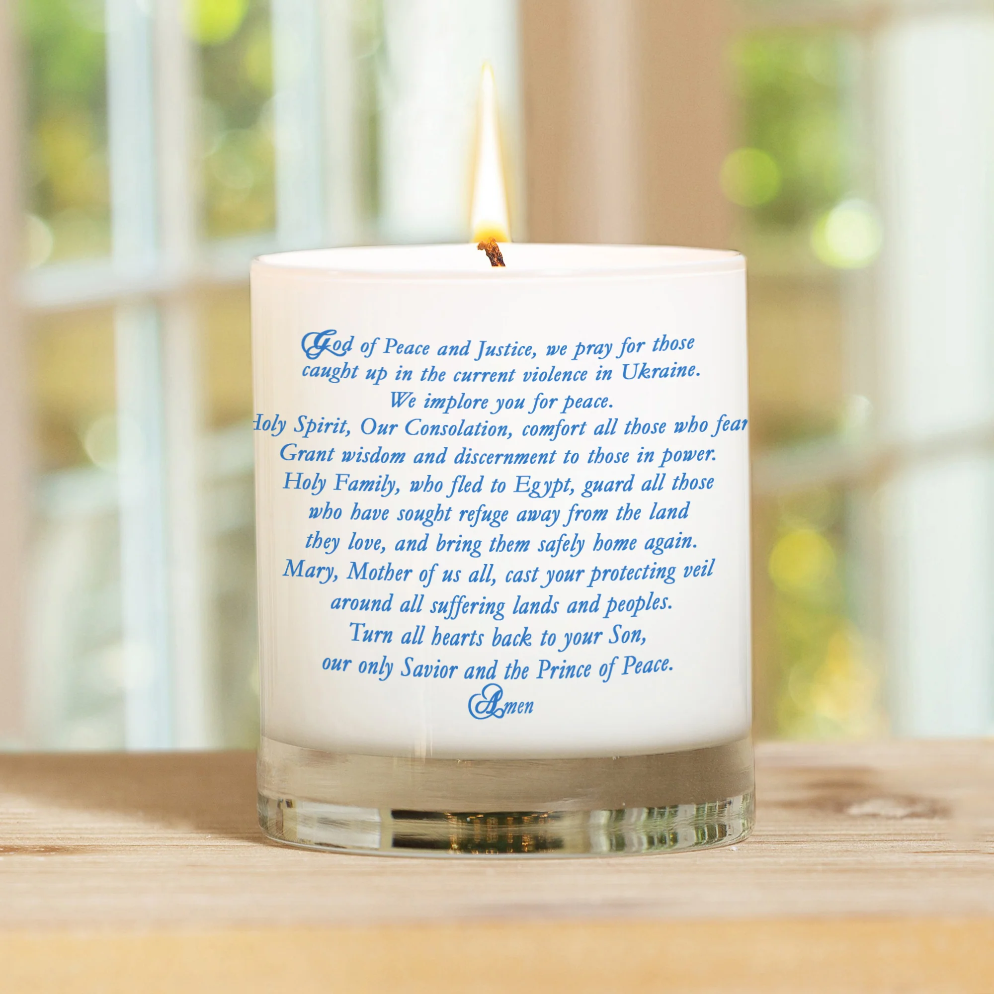 Pray for Ukraine Candle - Image 2