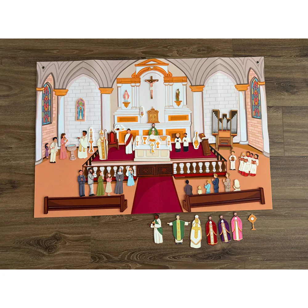 Pray & Play Church Felt Story Board Set - 50+ Pieces
