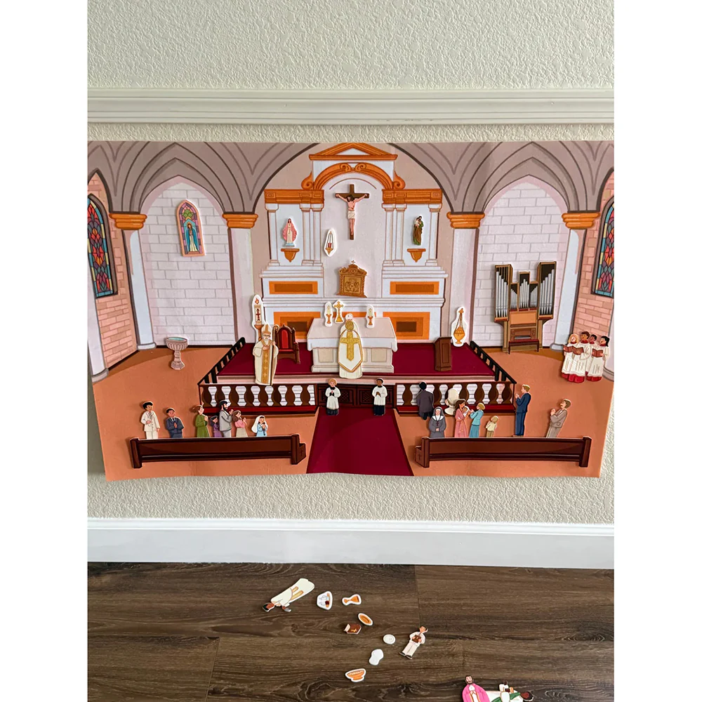 Pray & Play Church Felt Story Board Set - 50+ Pieces - Image 2