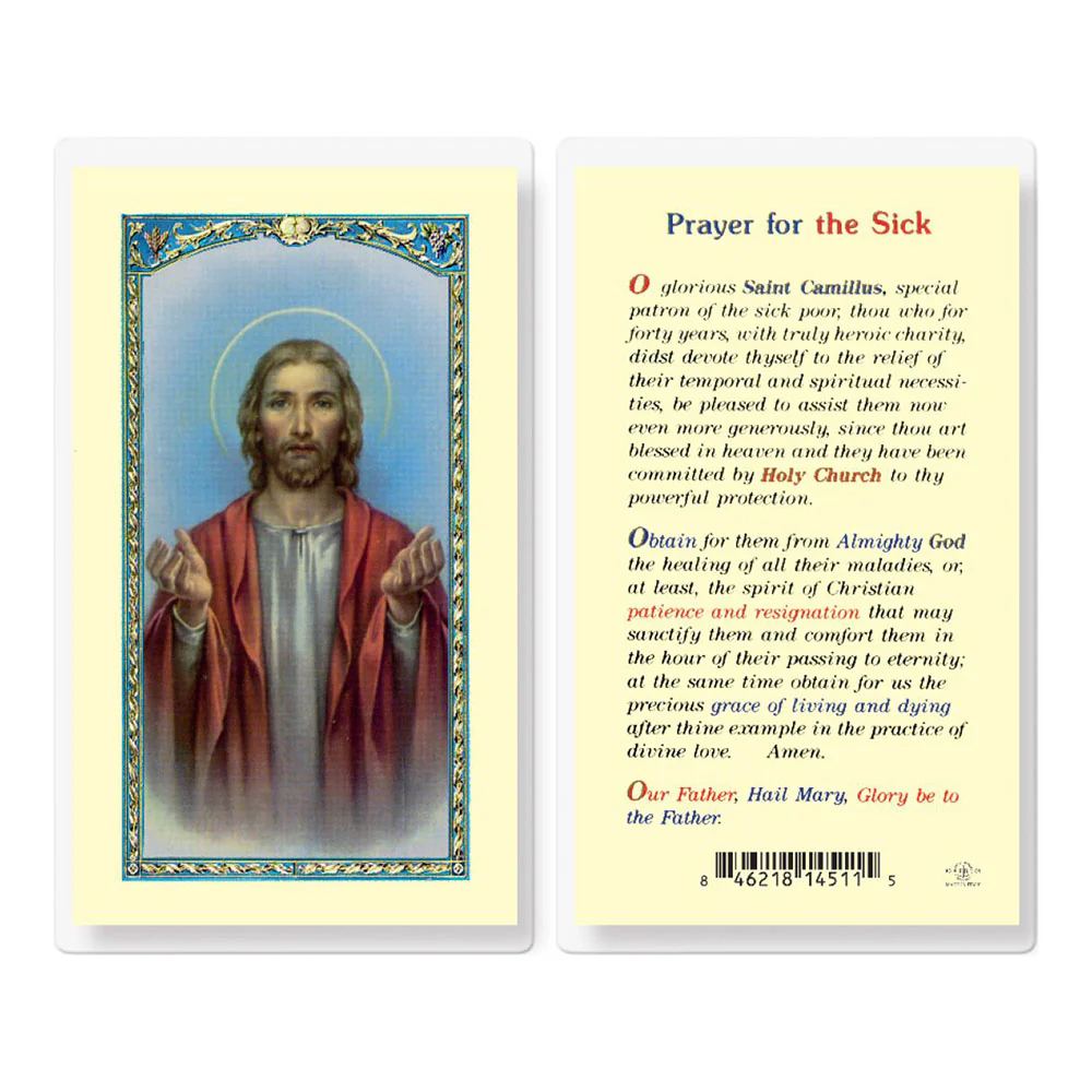 Prayer For The Sick Prayer Card