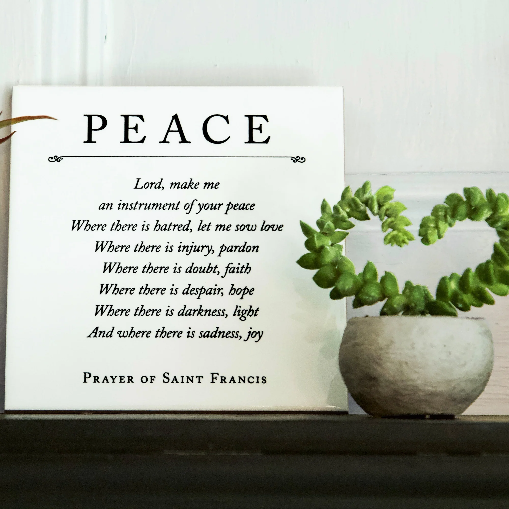 Prayer of St. Francis Tile - Image 3