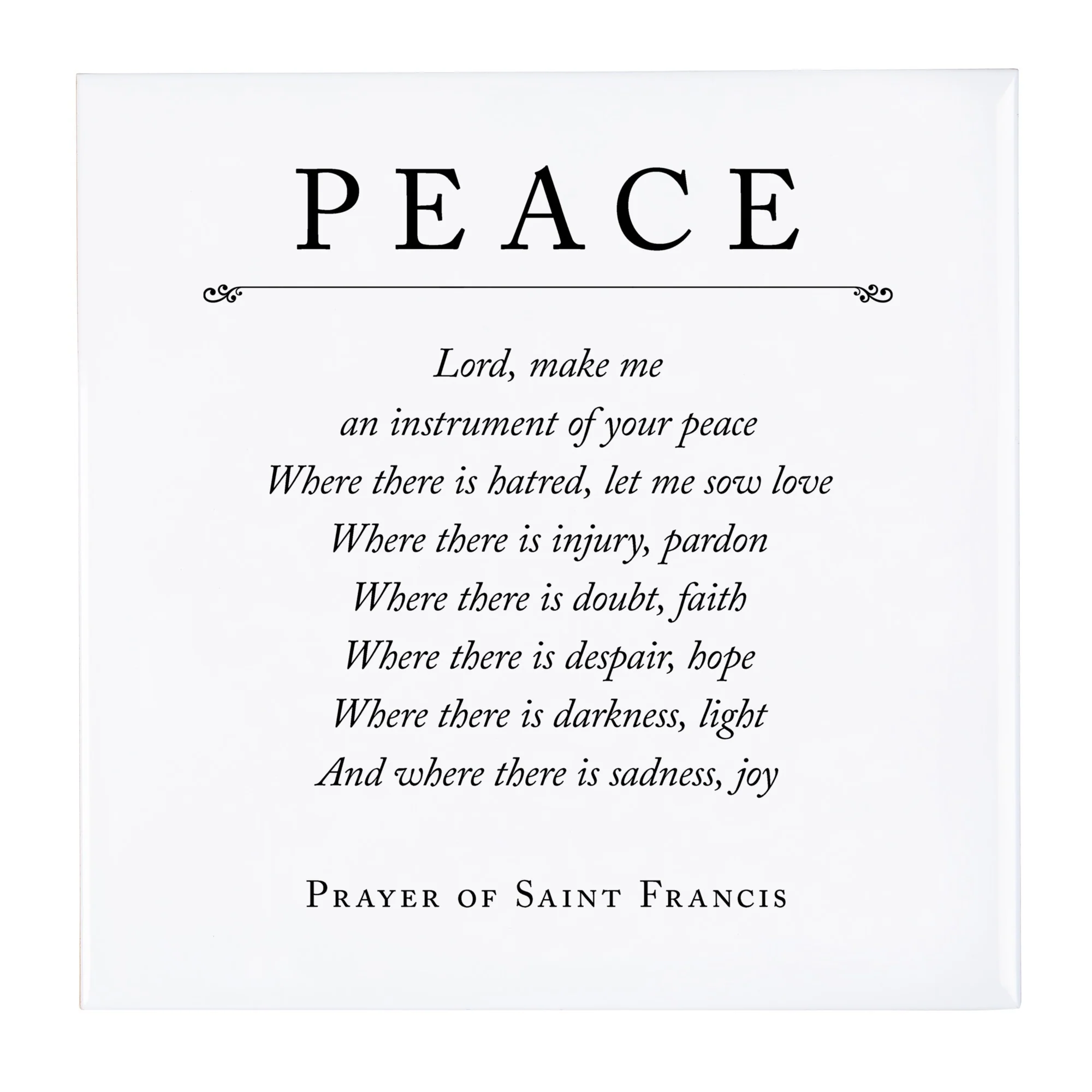 Prayer of St. Francis Tile - Image 4