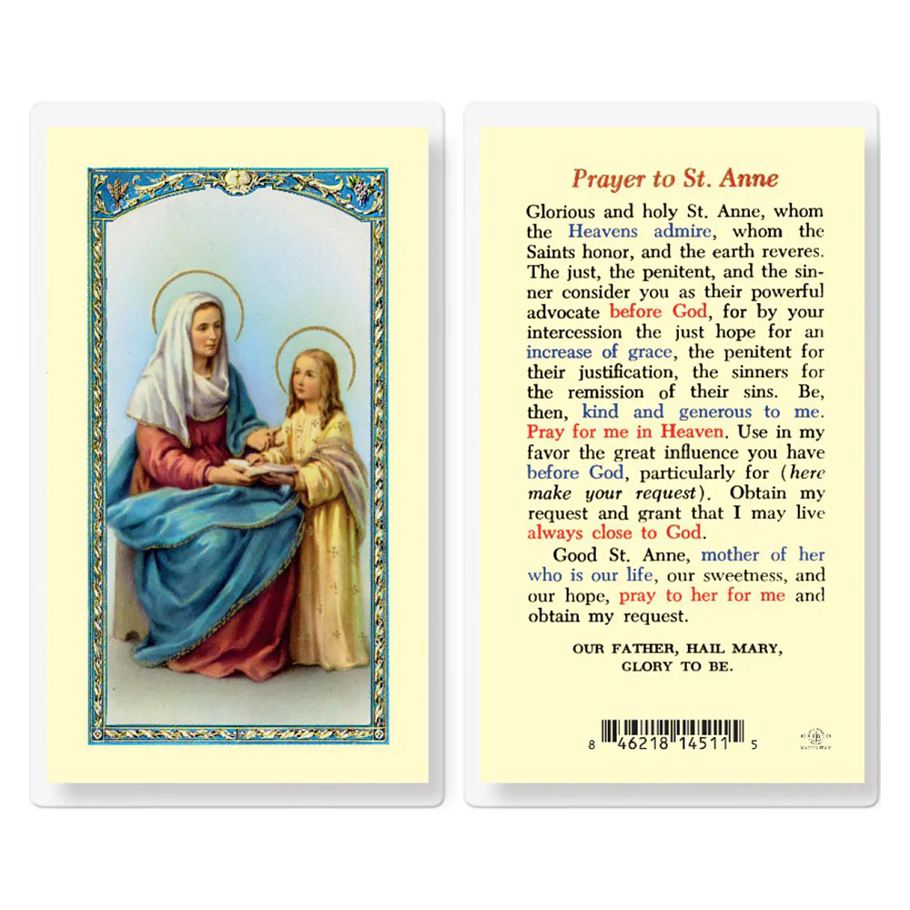 Prayer to St. Anne - Prayer Card